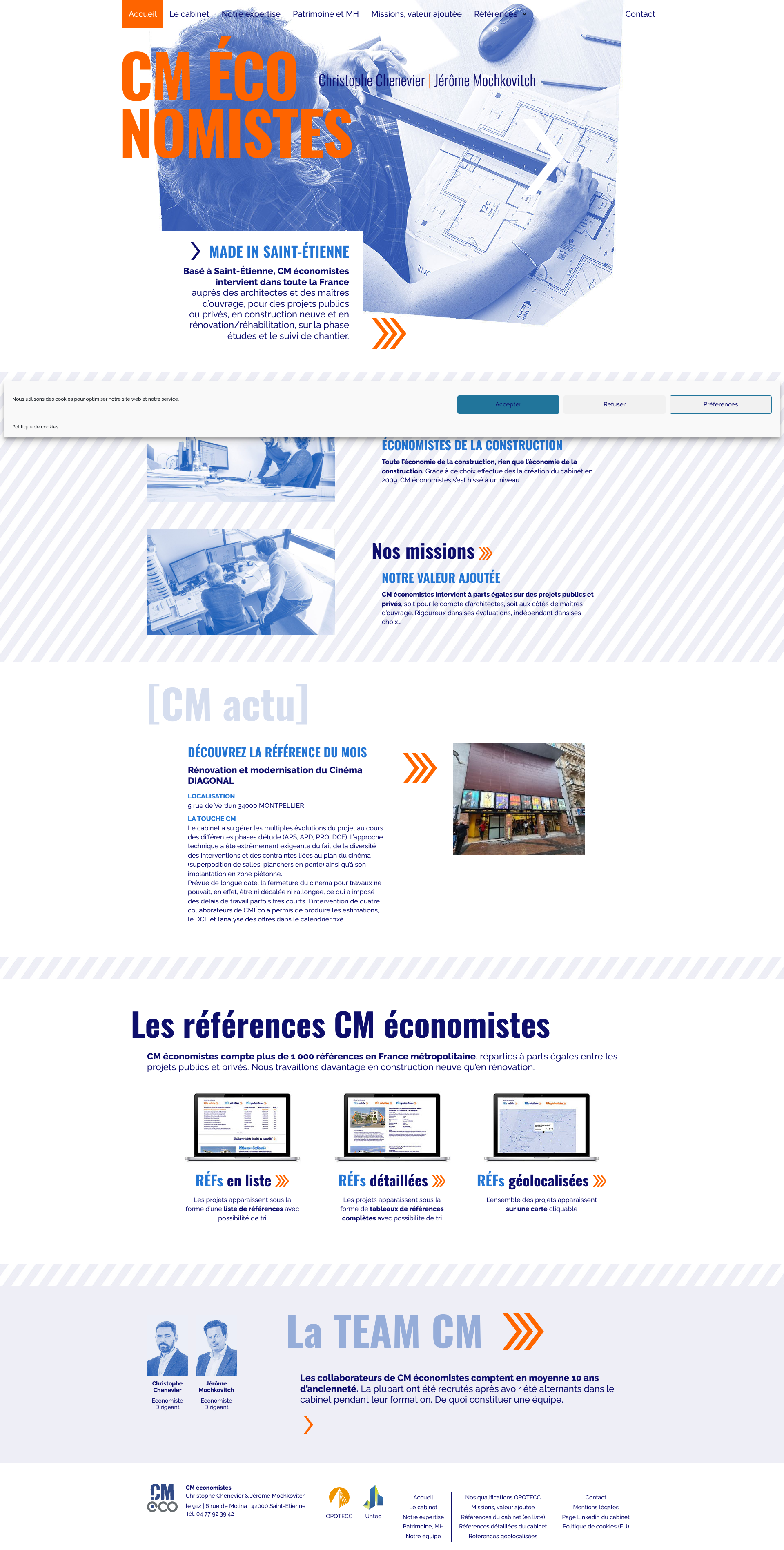 Aperçu du site