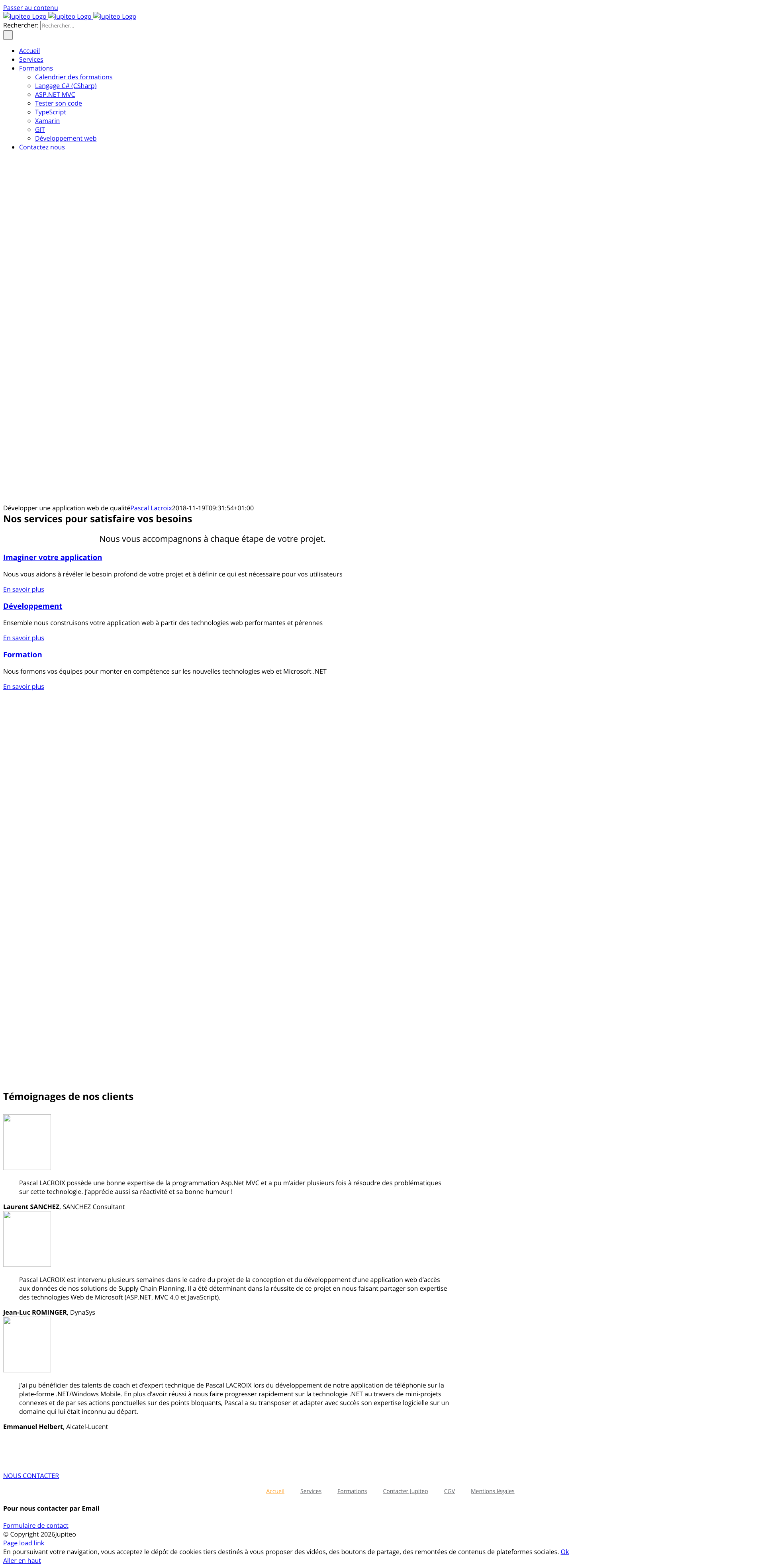 Aperçu du site