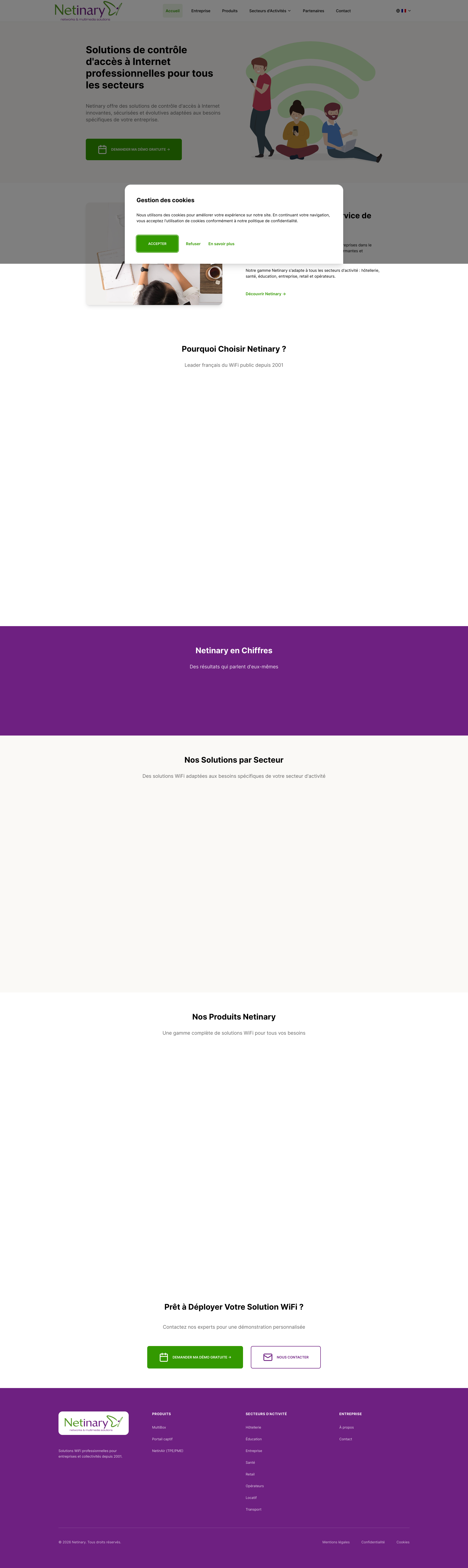 Aperçu du site