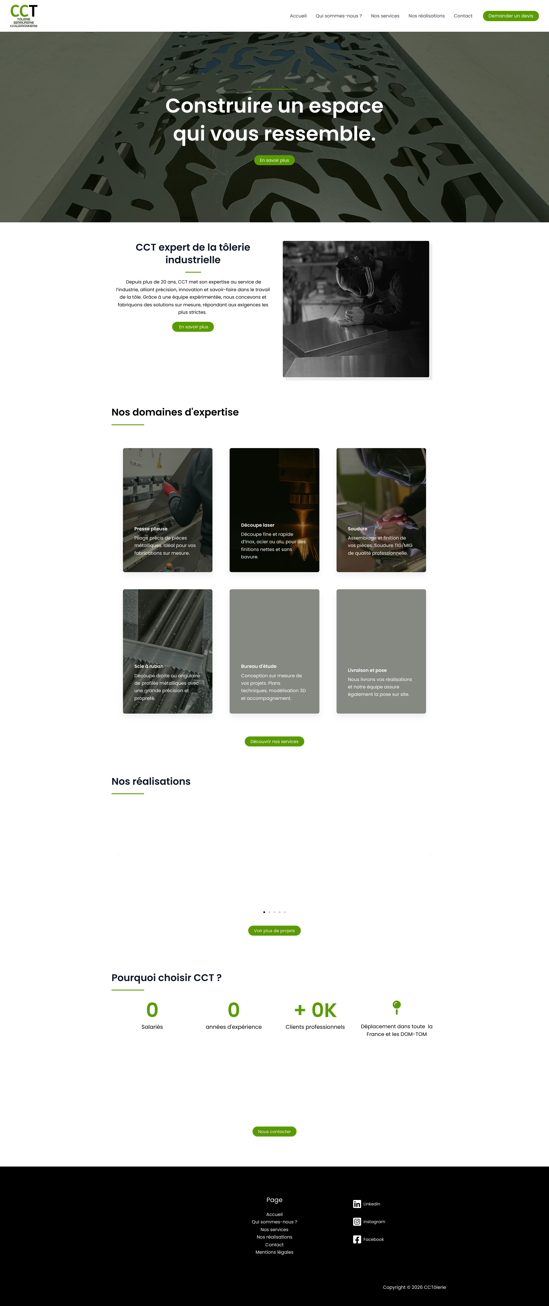 Aperçu du site
