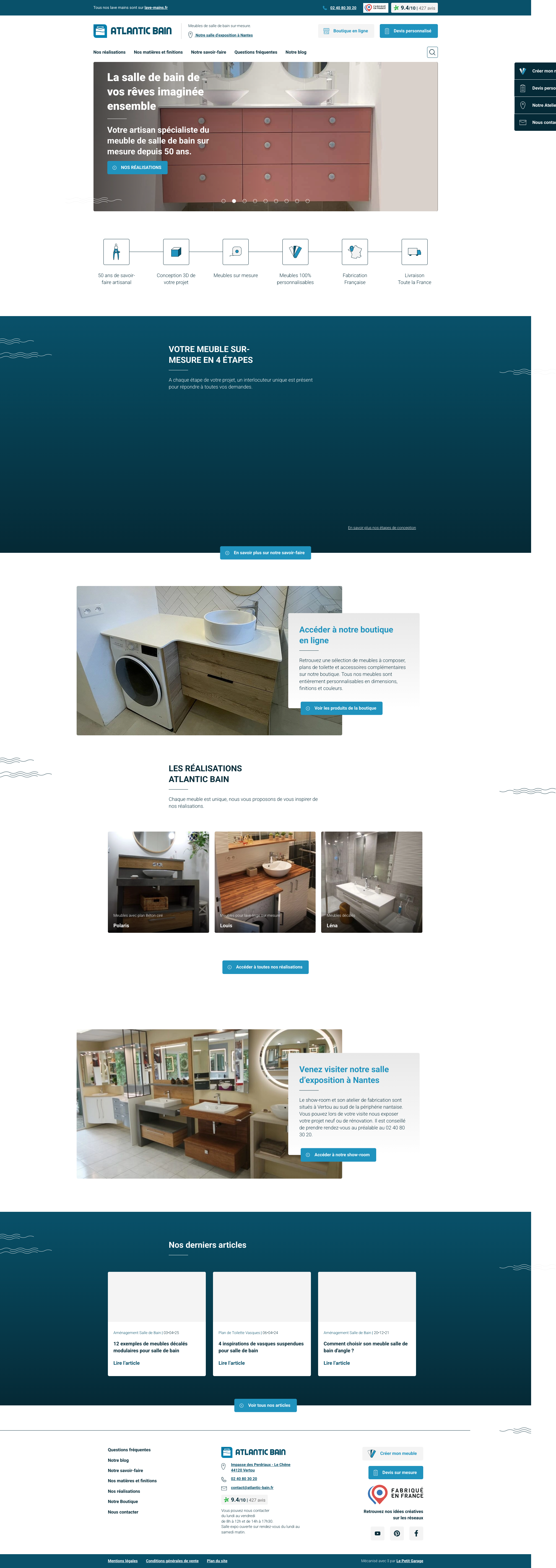 Aperçu du site