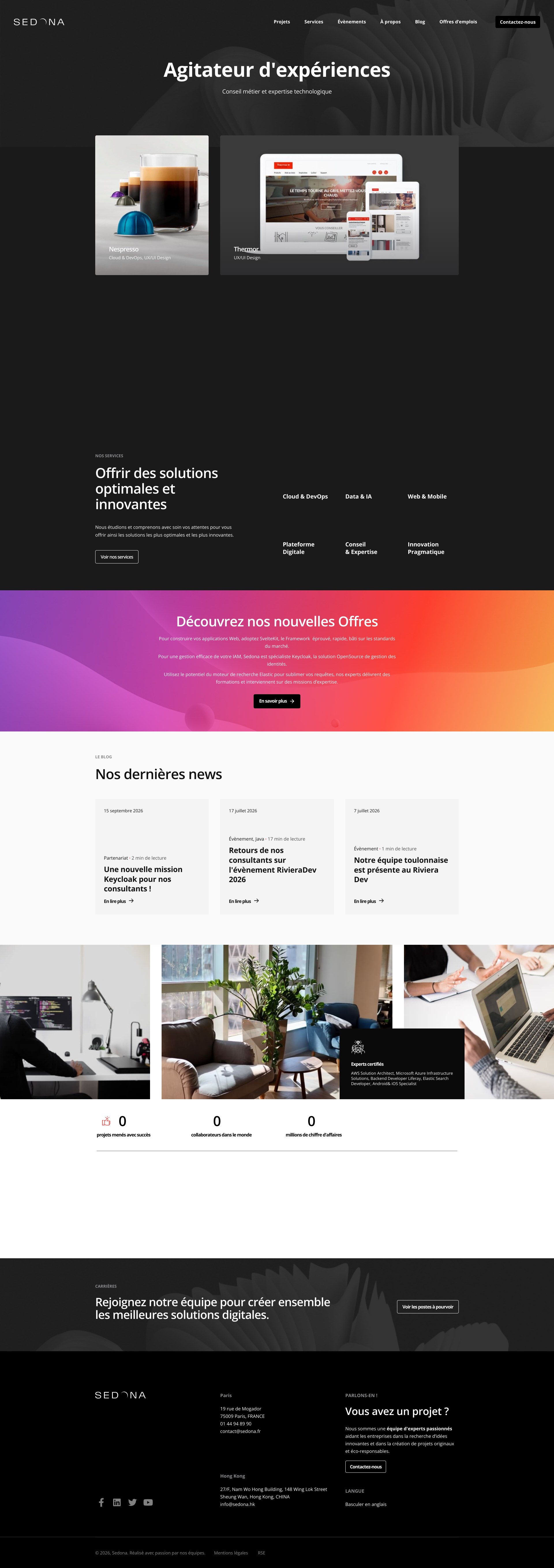 Aperçu du site
