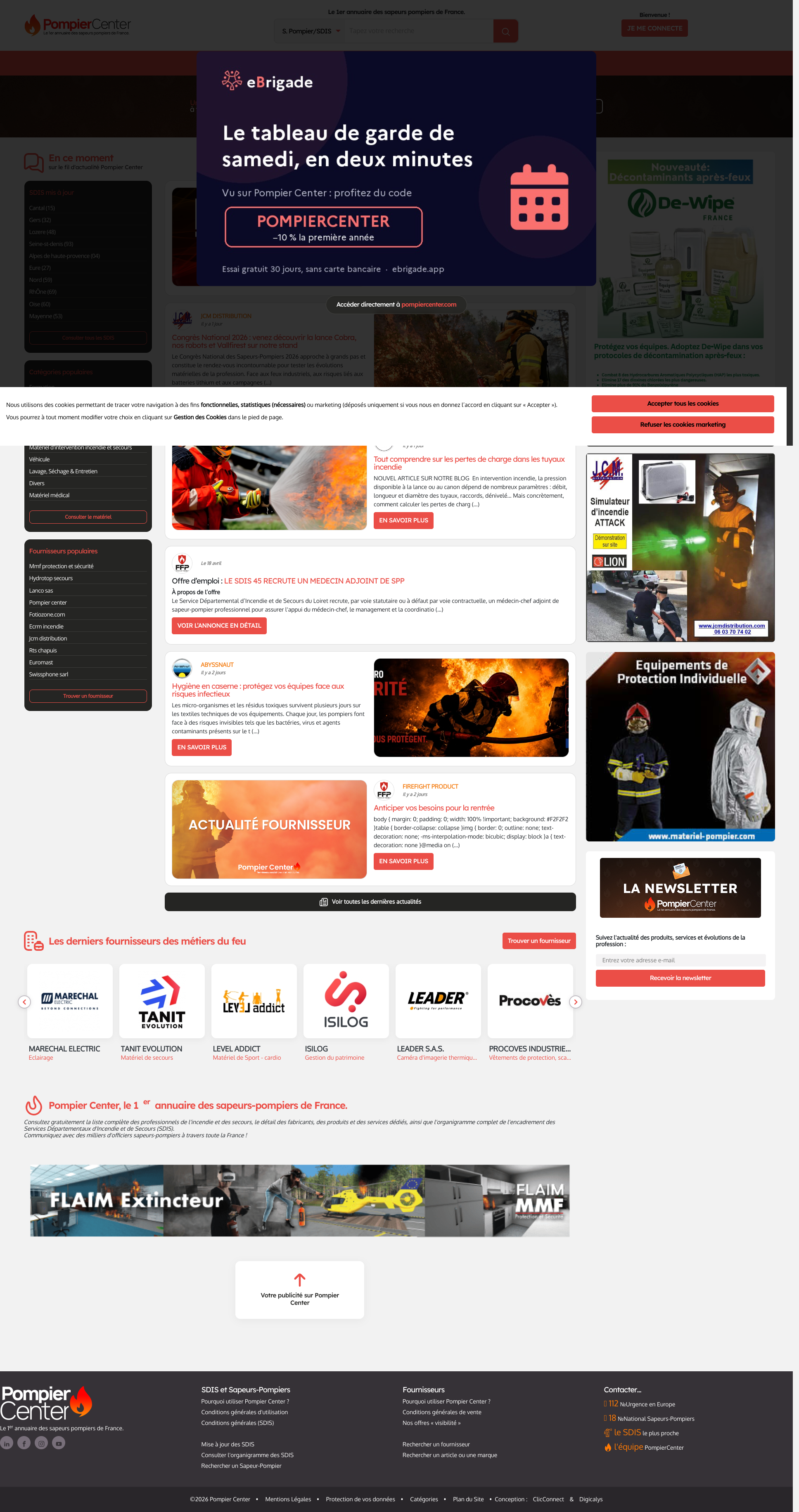 Aperçu du site