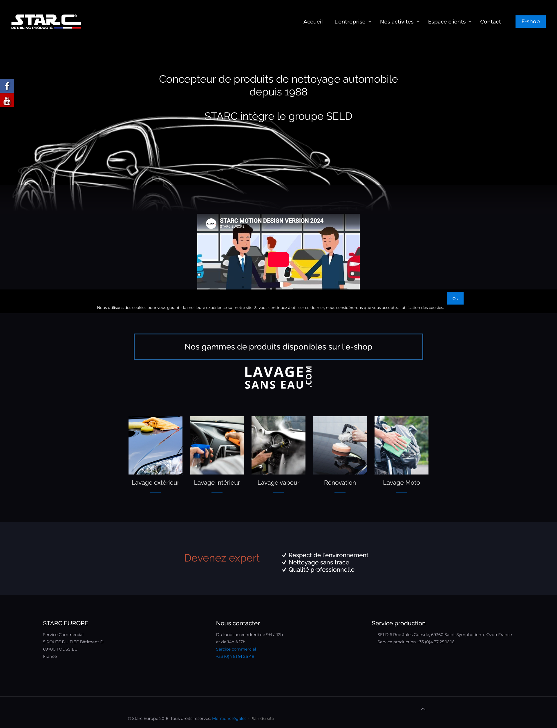 Aperçu du site