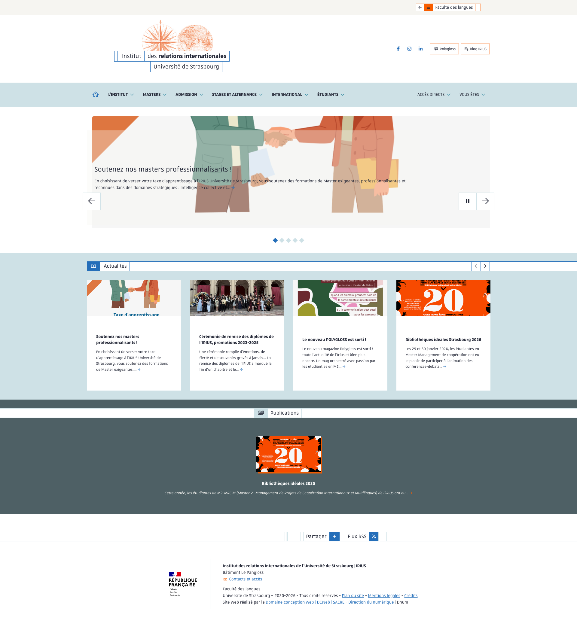 Aperçu du site