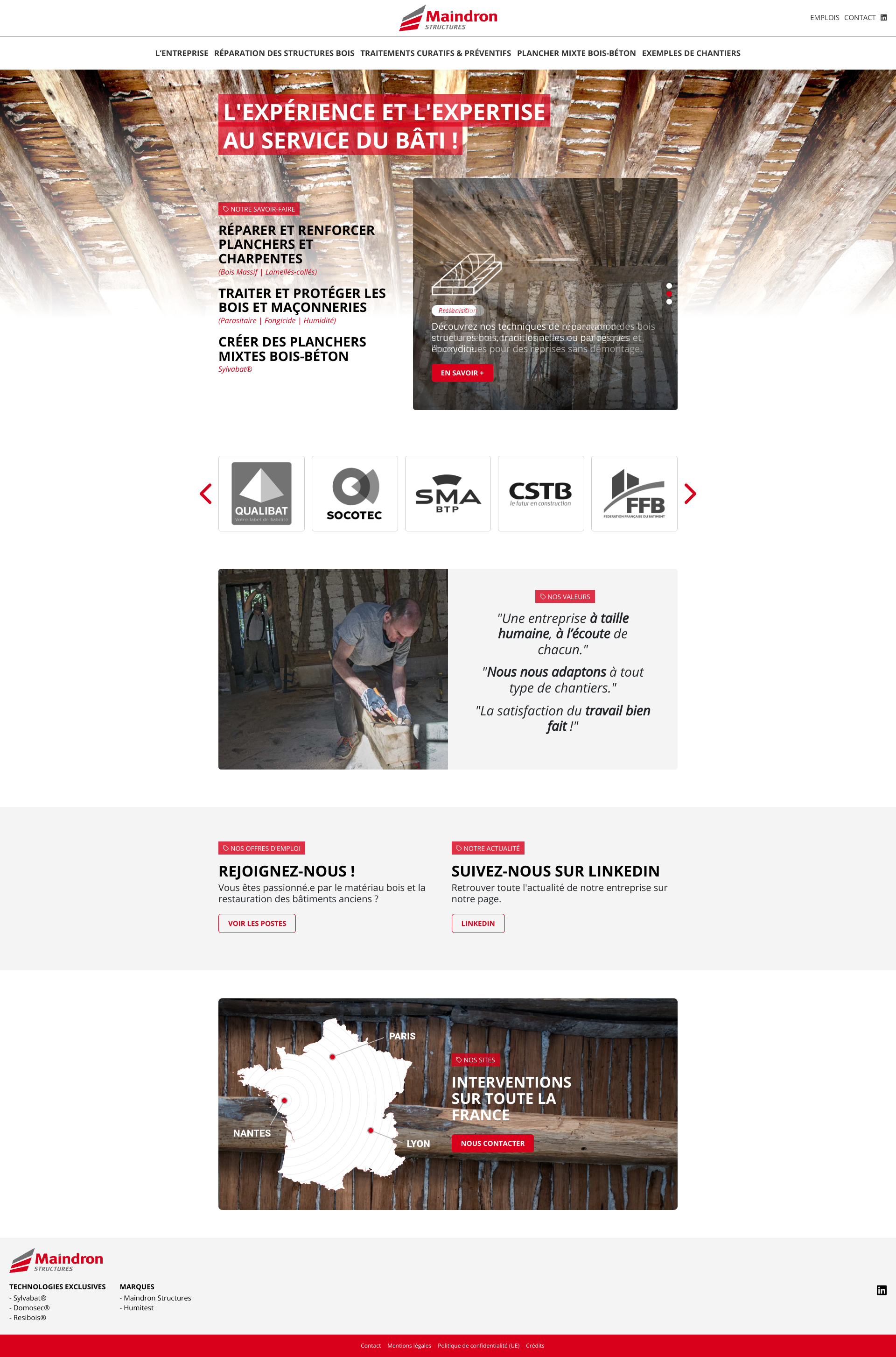 Aperçu du site