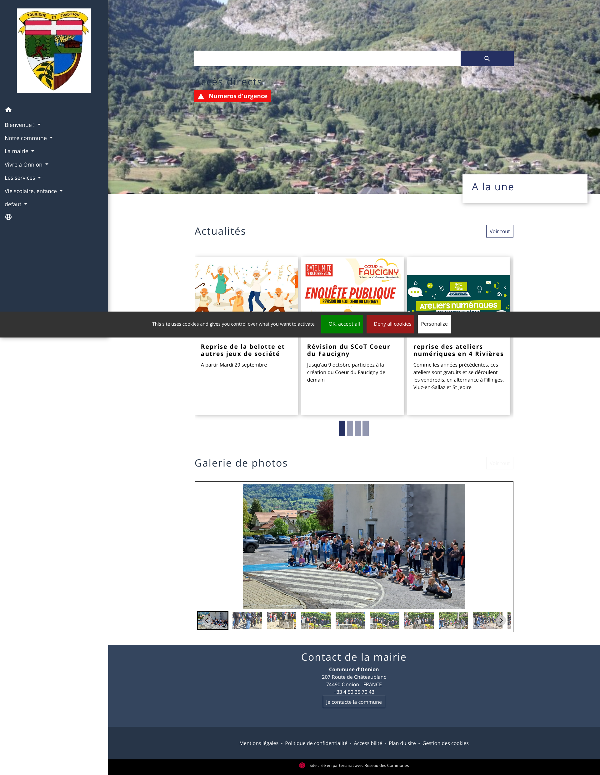 Aperçu du site