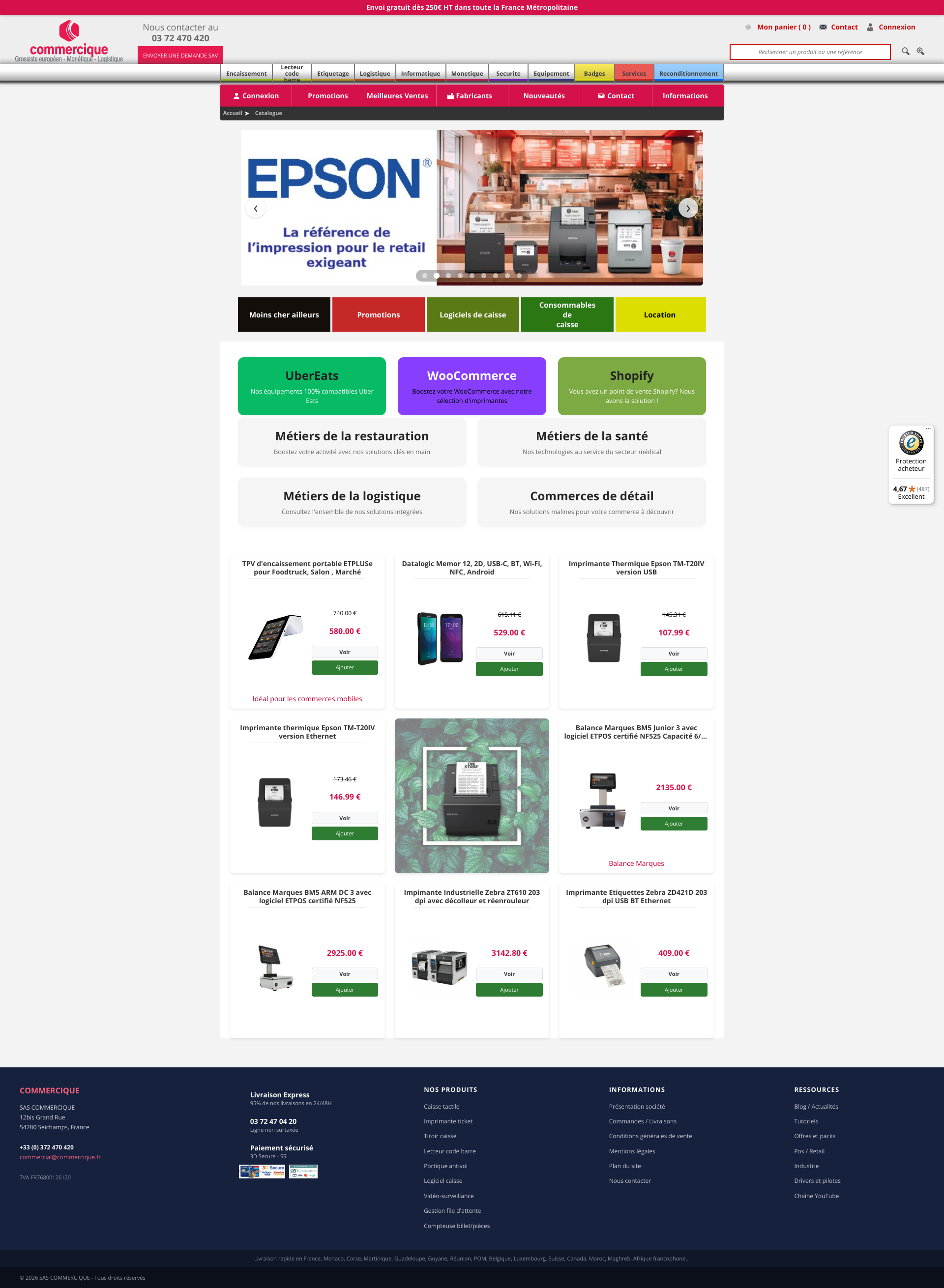 Aperçu du site