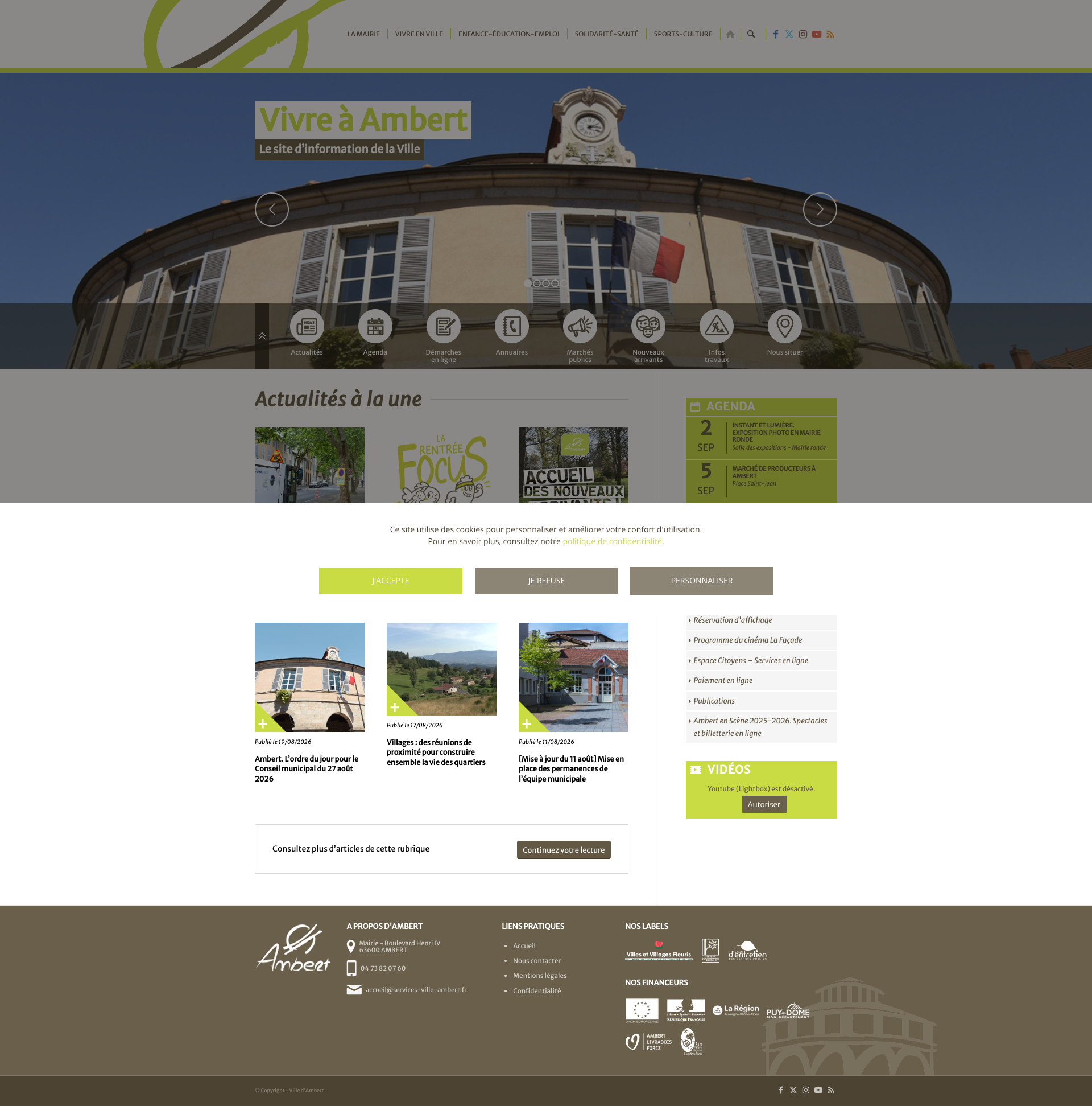 Aperçu du site