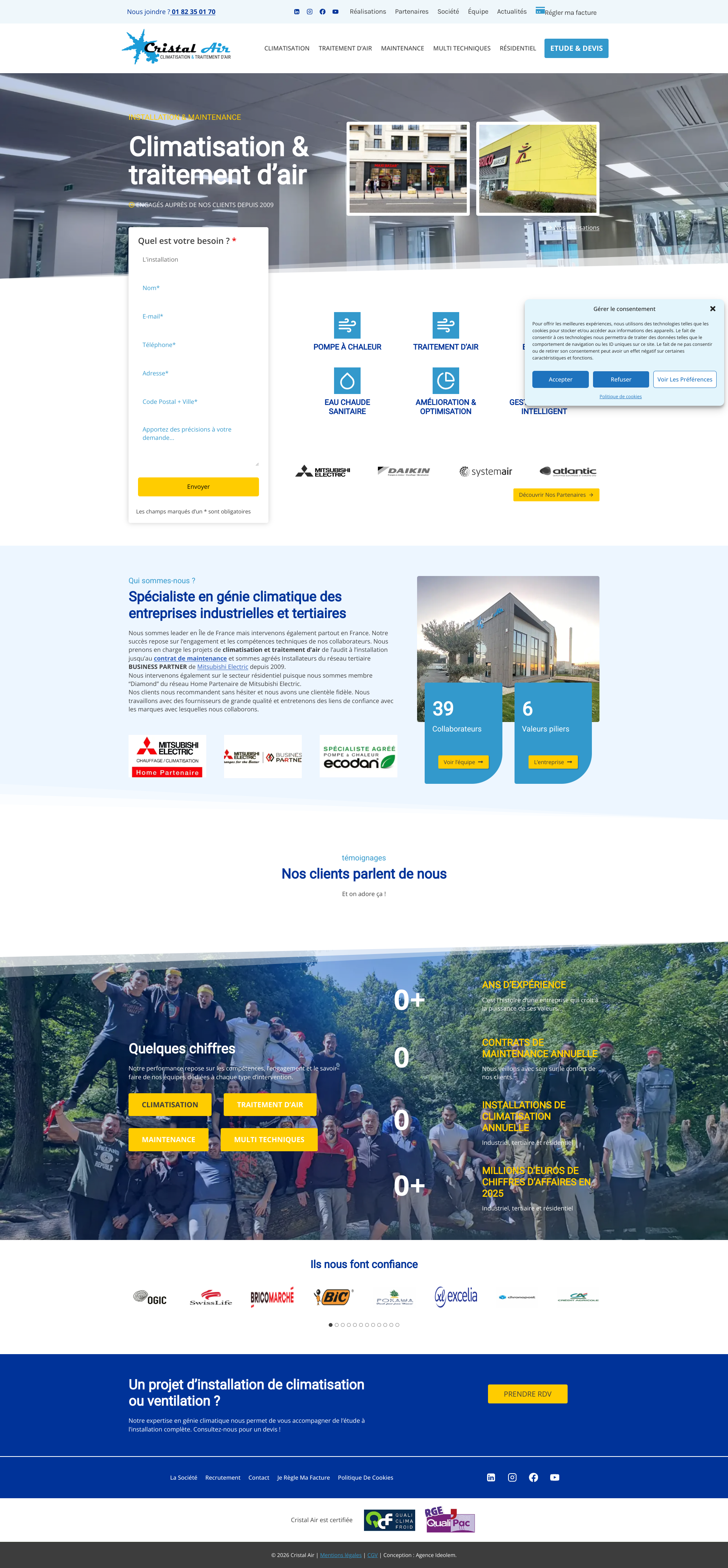 Aperçu du site