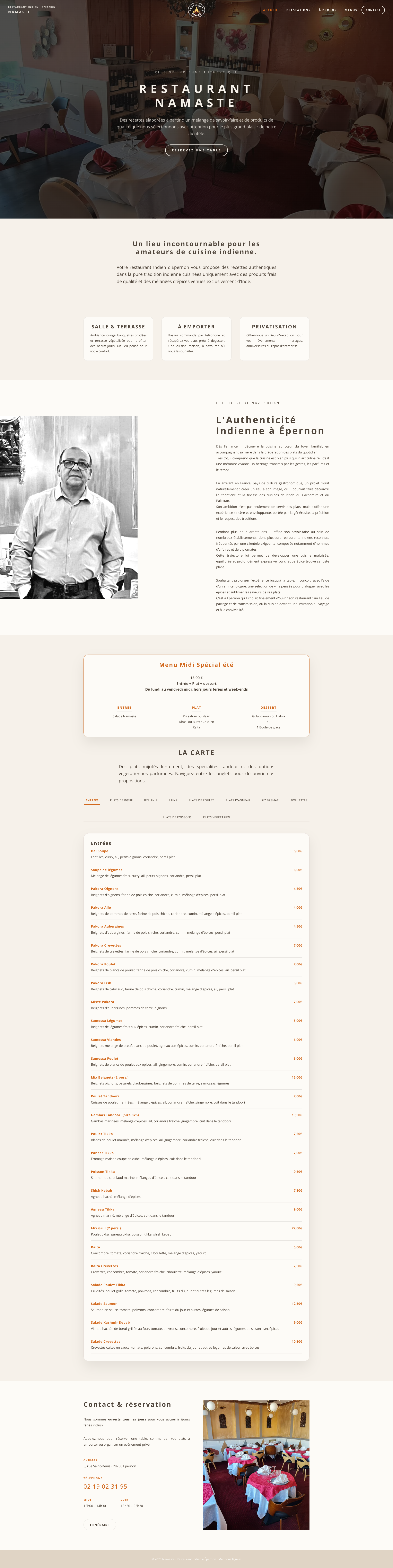 Aperçu du site