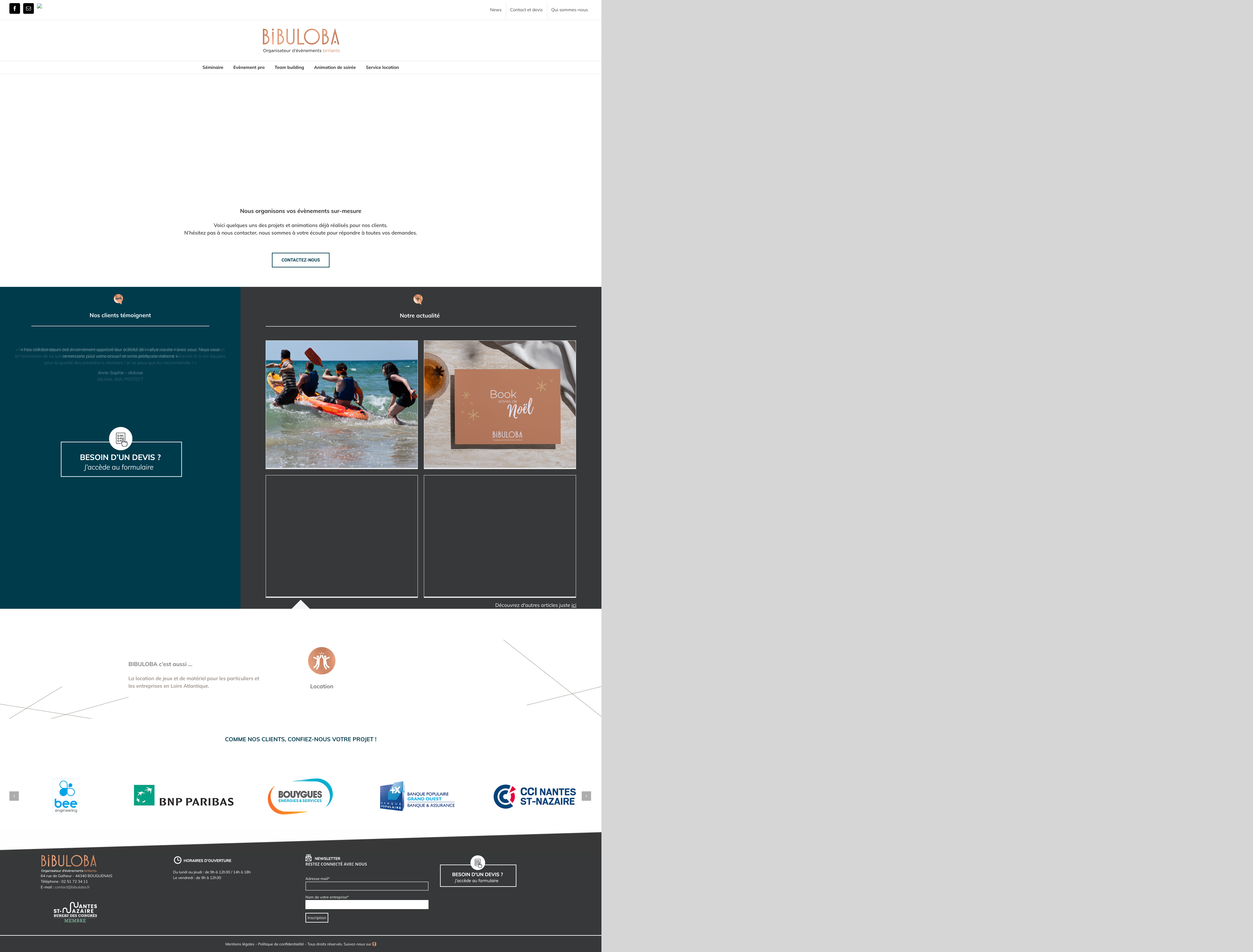 Aperçu du site