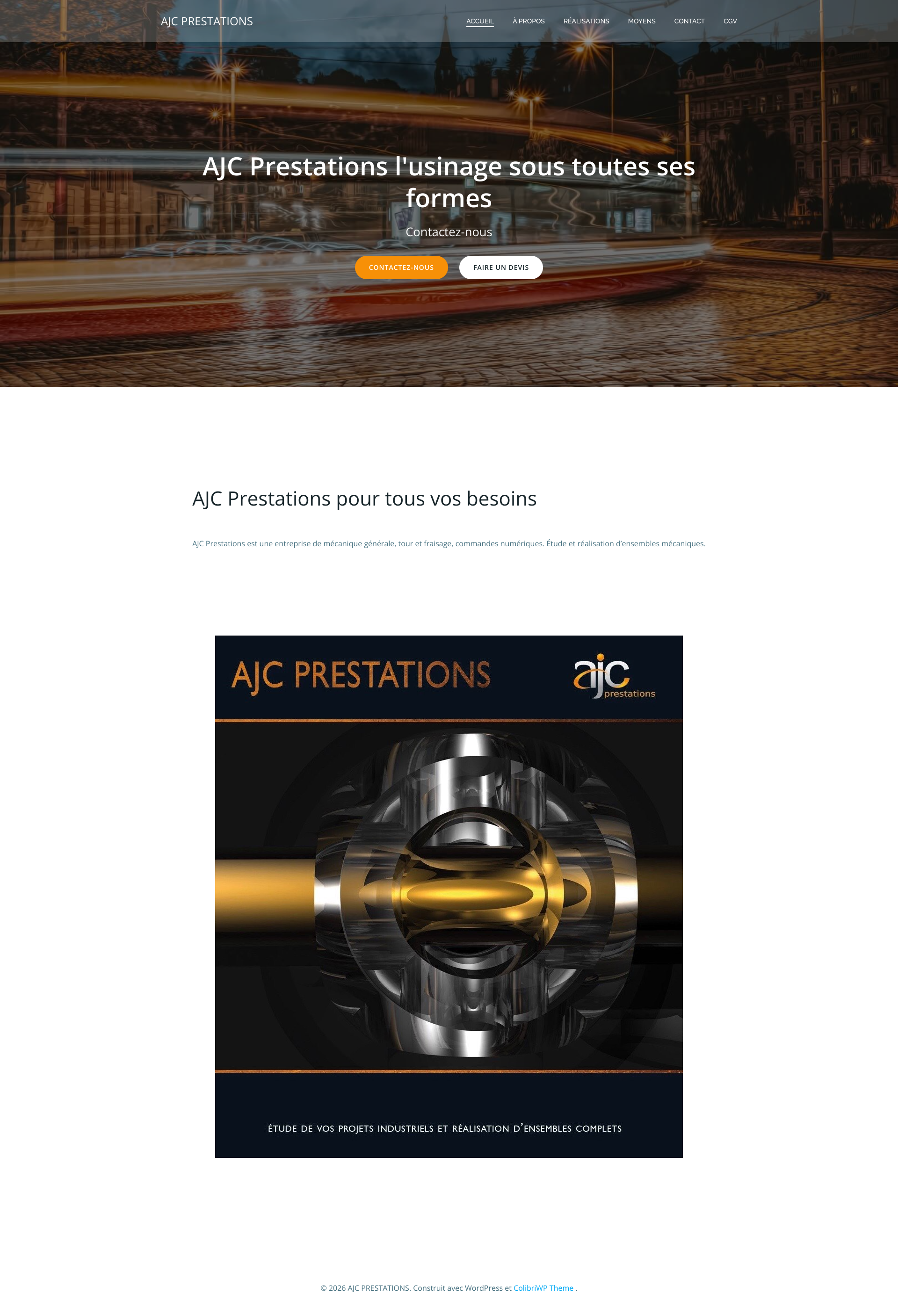 Aperçu du site
