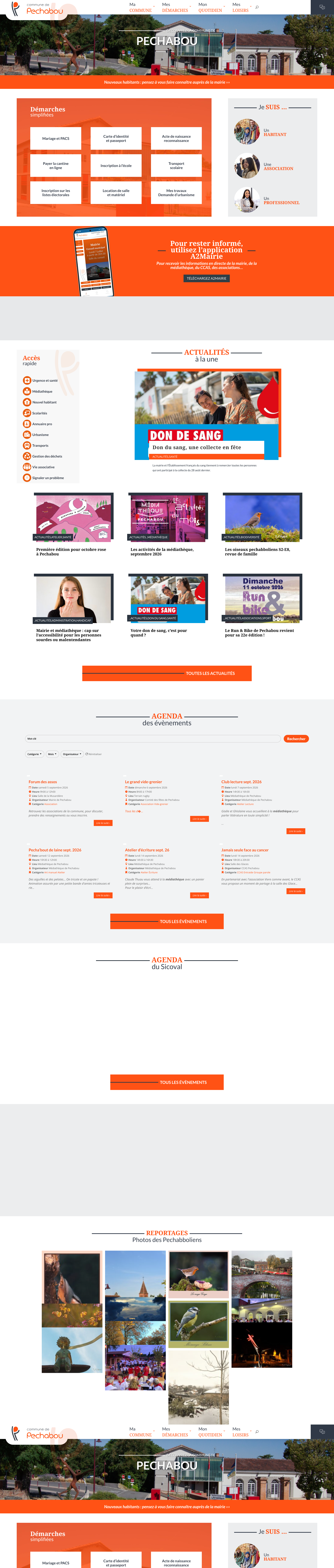 Aperçu du site