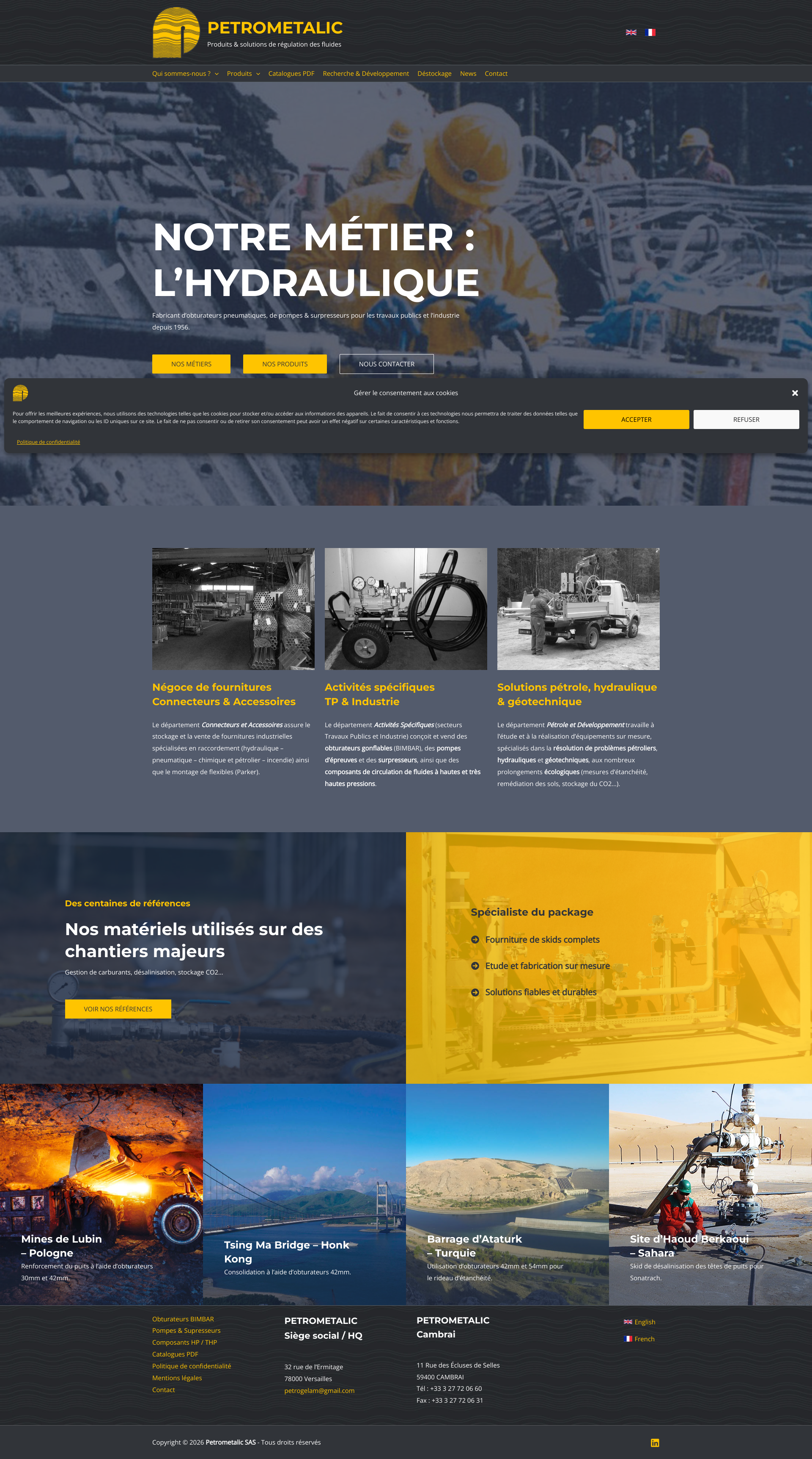 Aperçu du site
