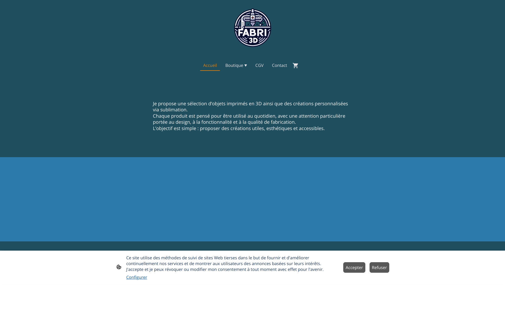 Aperçu du site