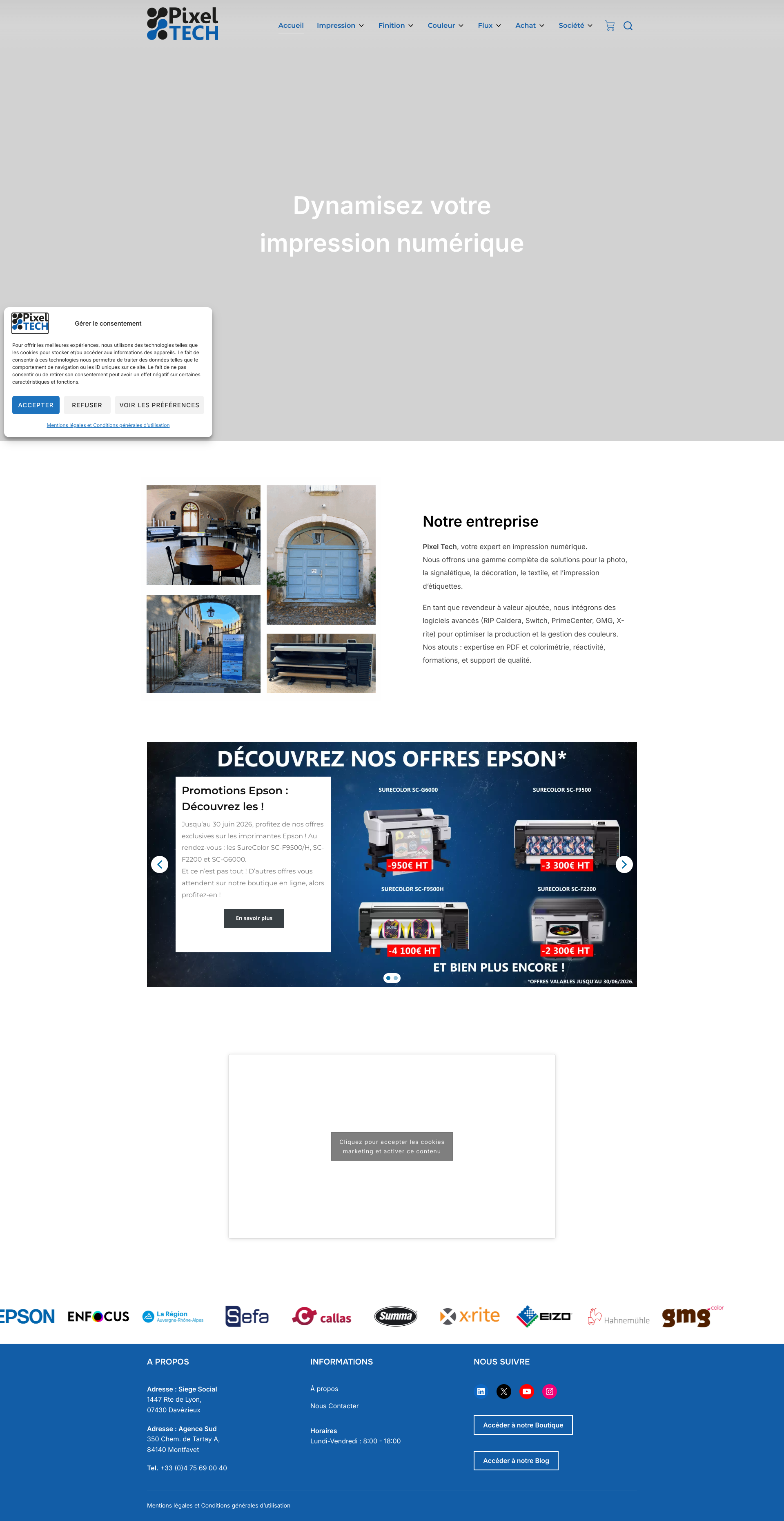 Aperçu du site