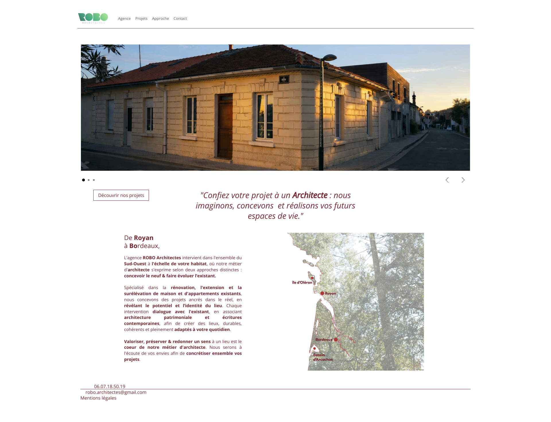 Aperçu du site