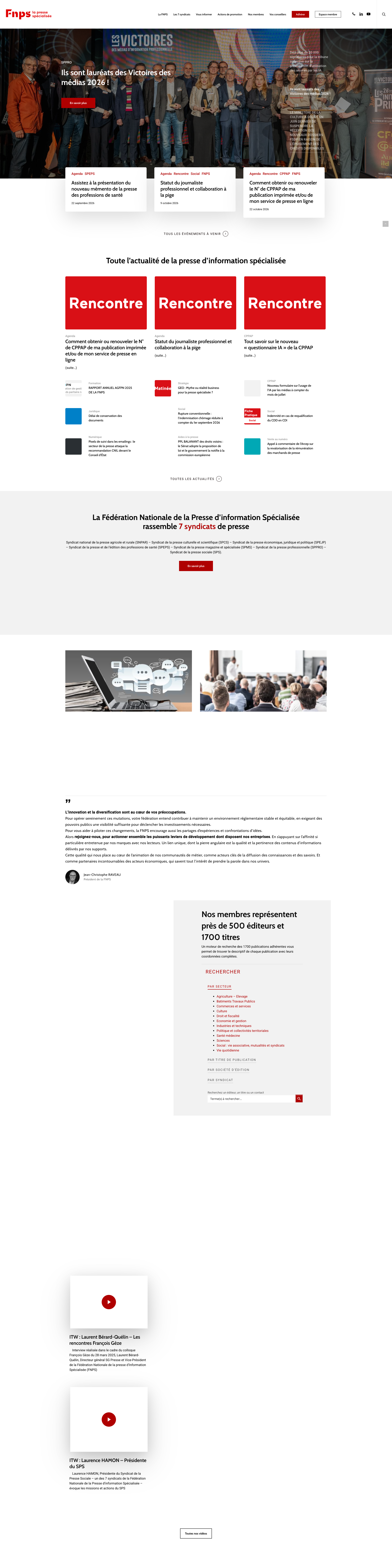 Aperçu du site