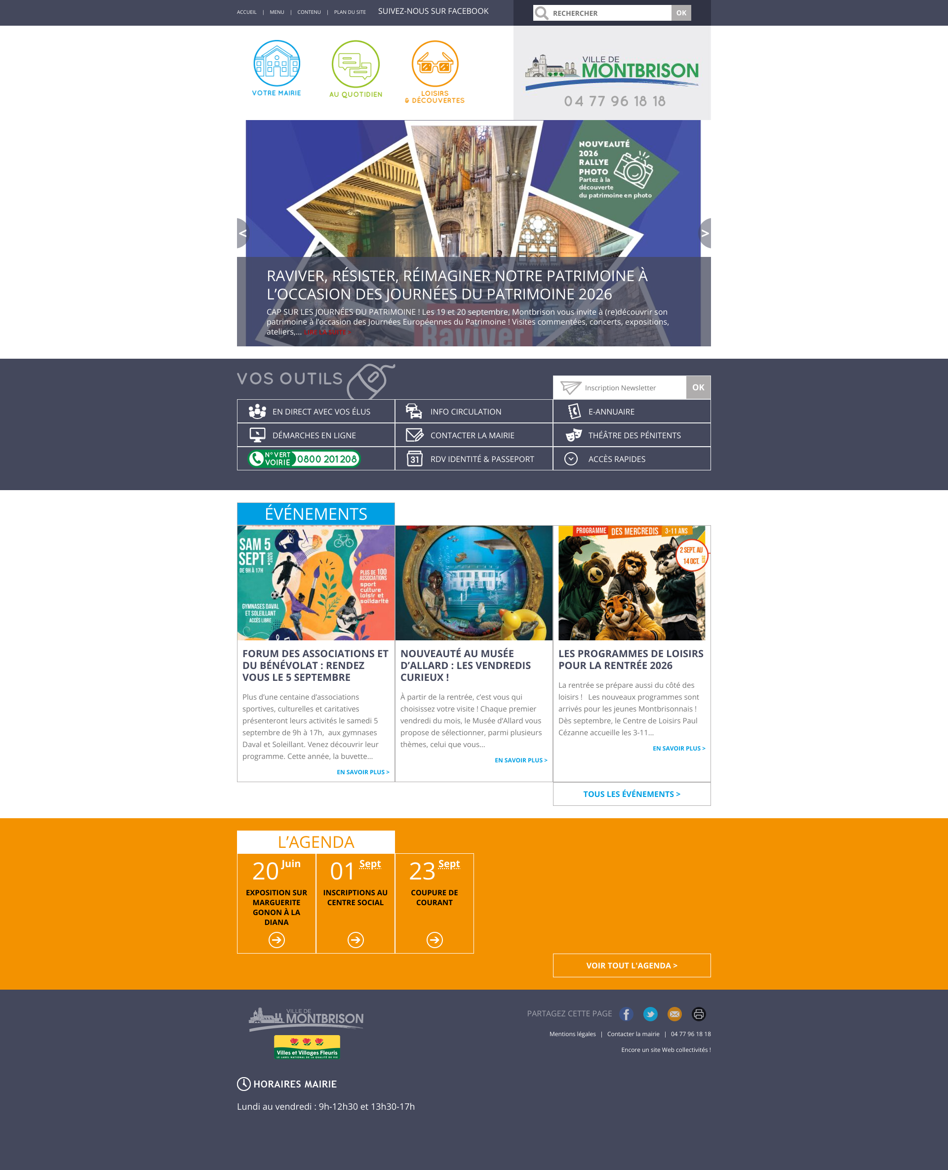 Aperçu du site