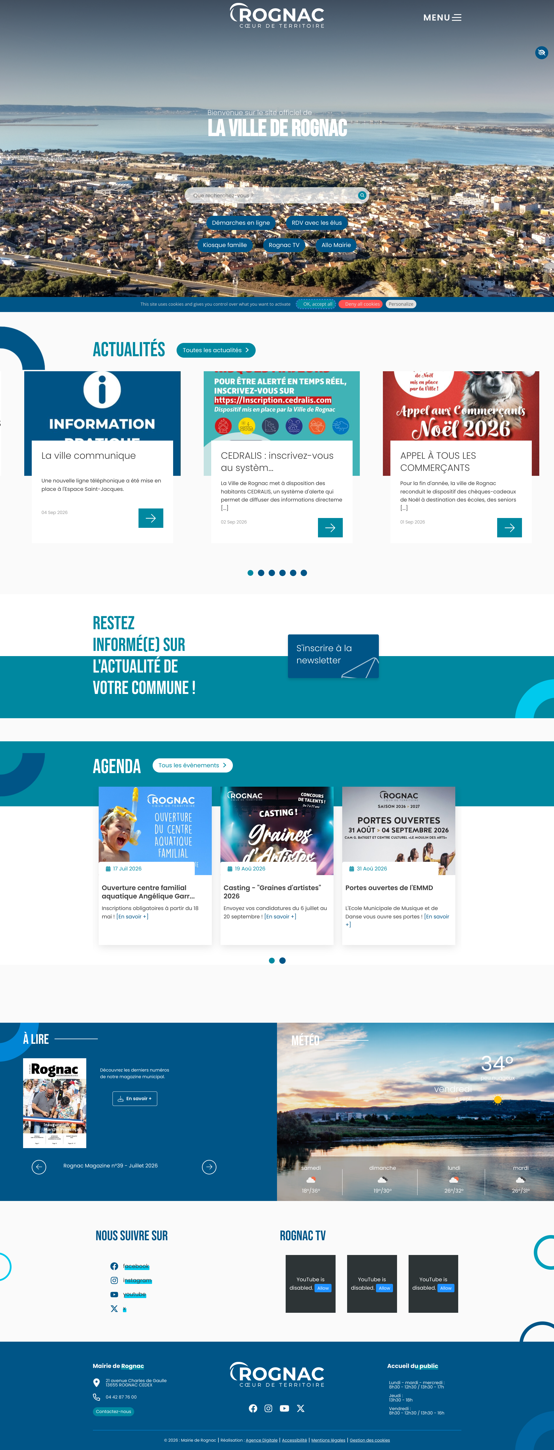 Aperçu du site