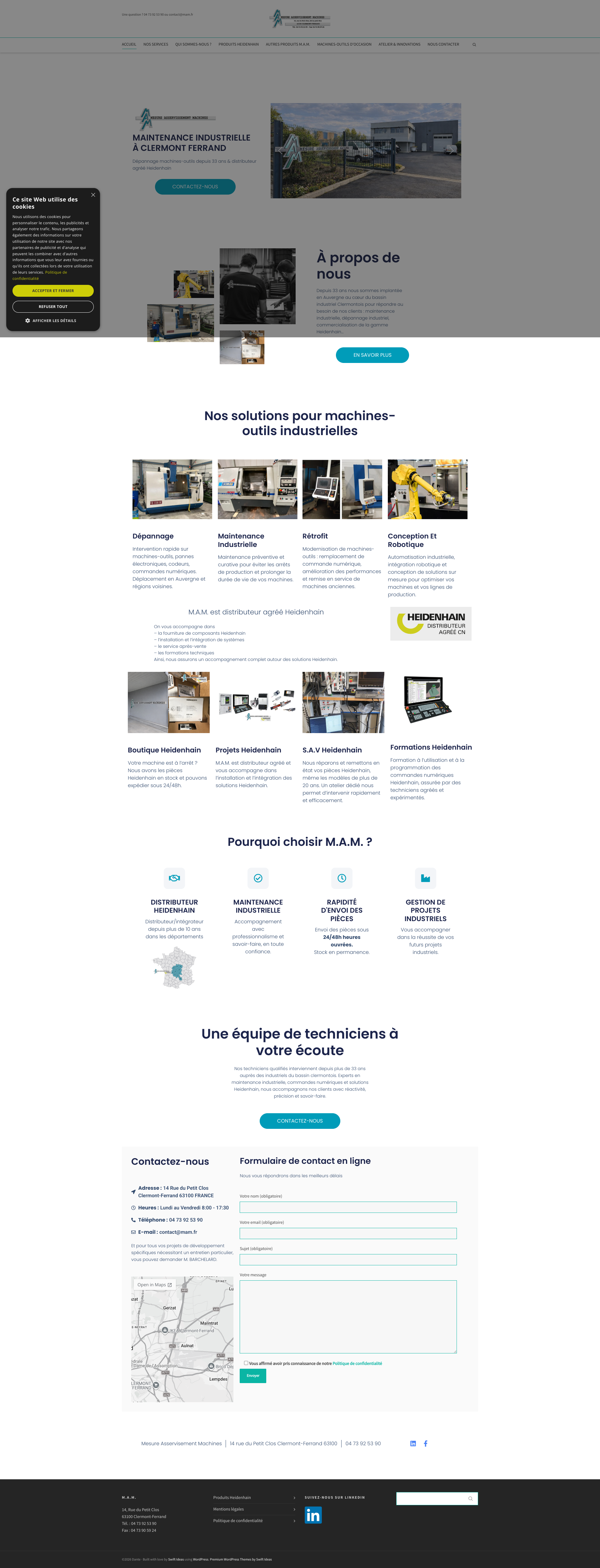 Aperçu du site