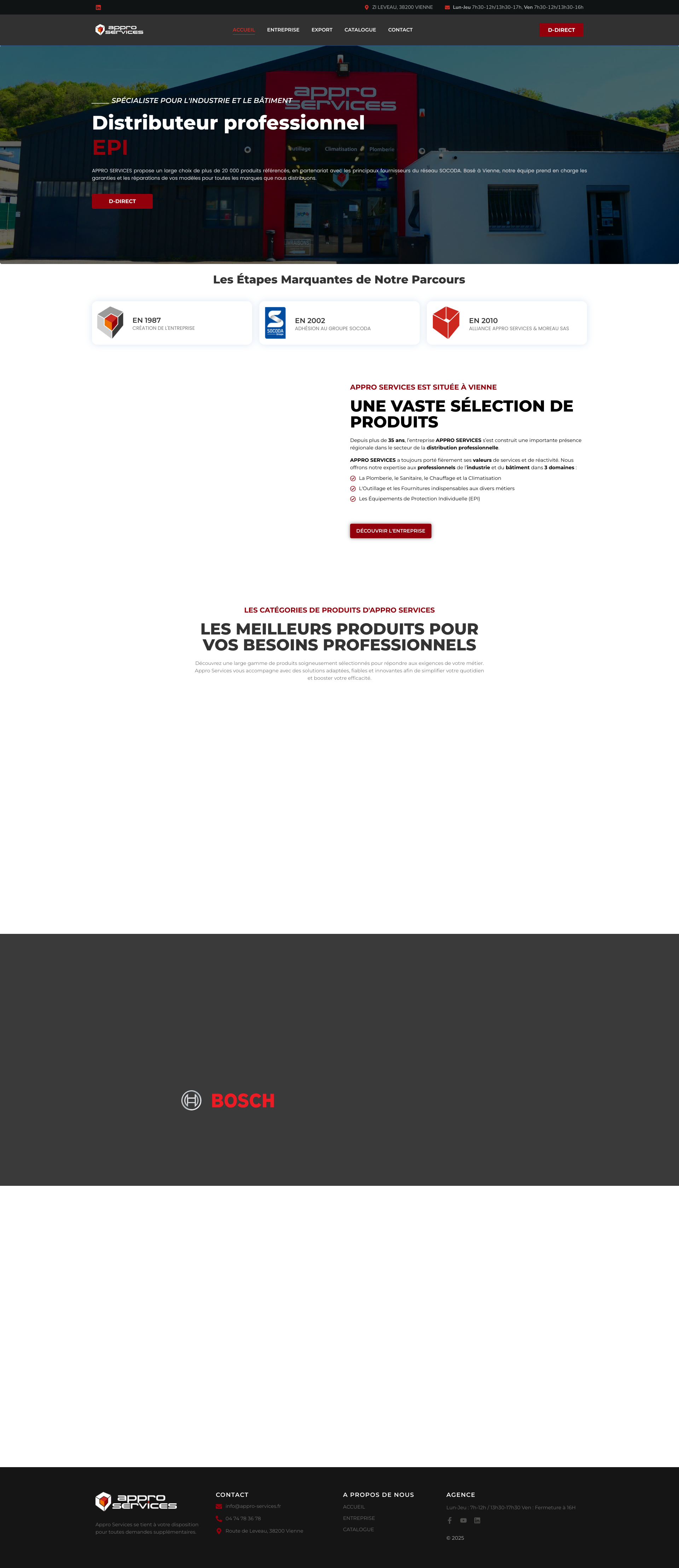 Aperçu du site