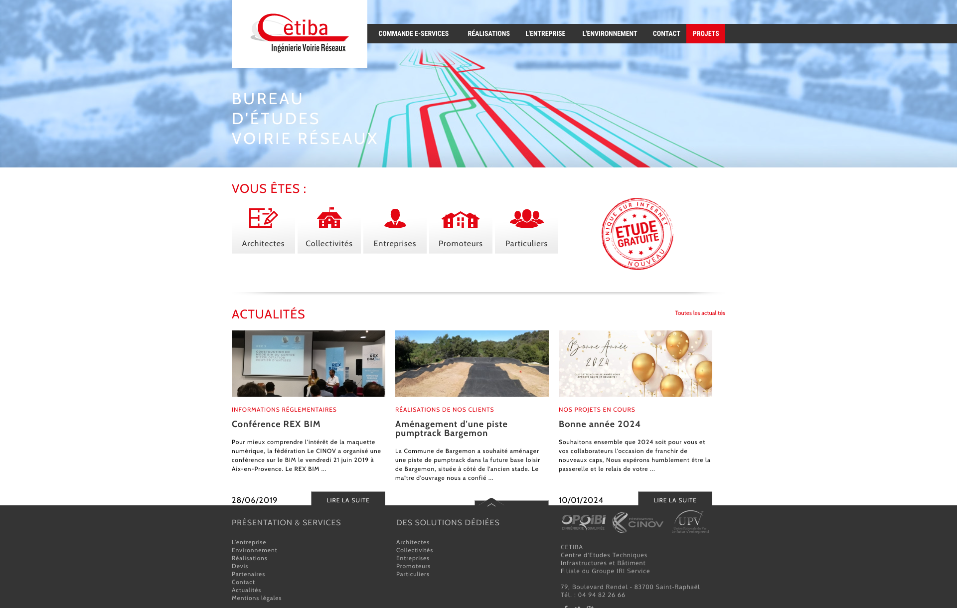 Aperçu du site