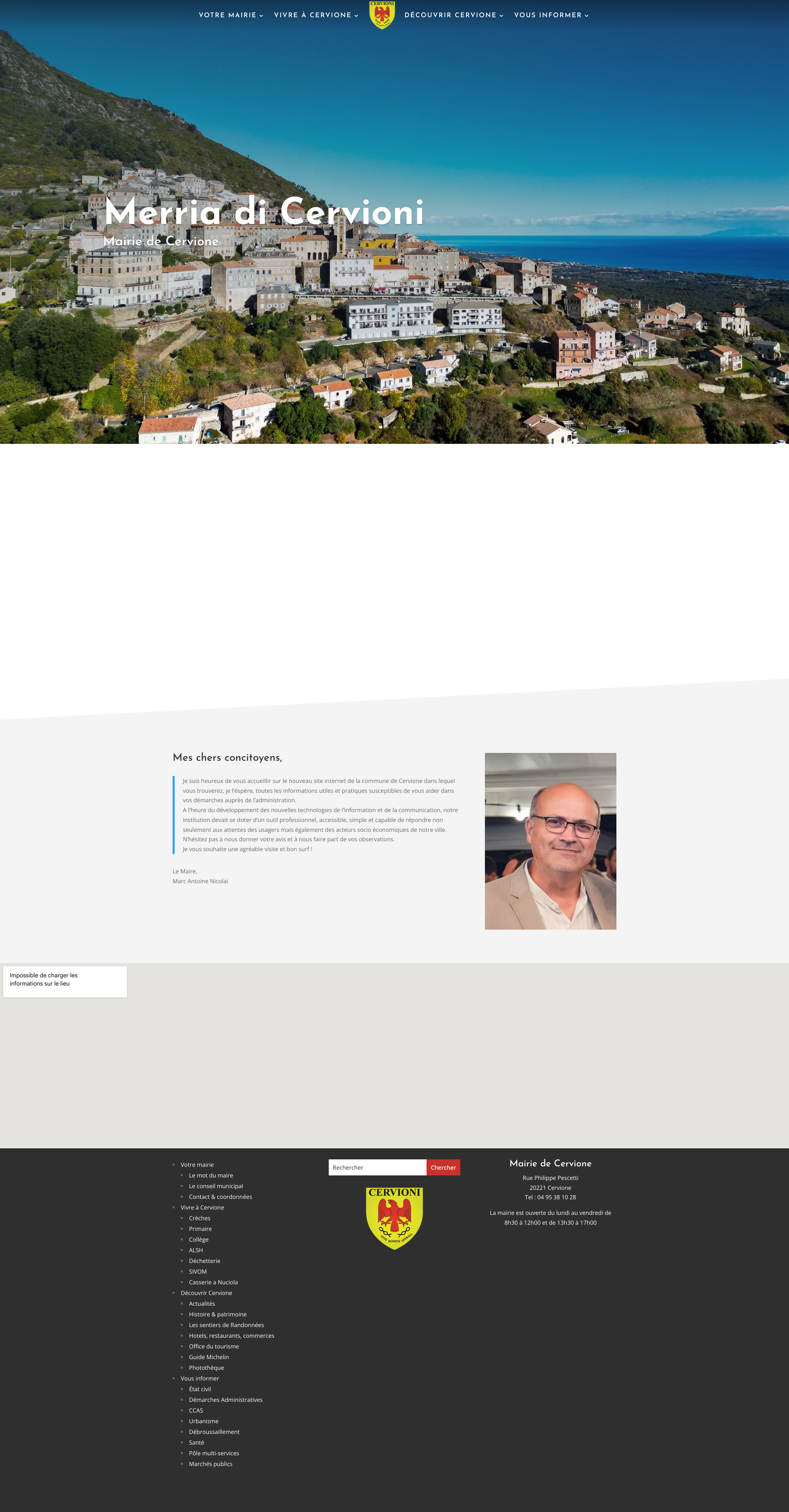 Aperçu du site