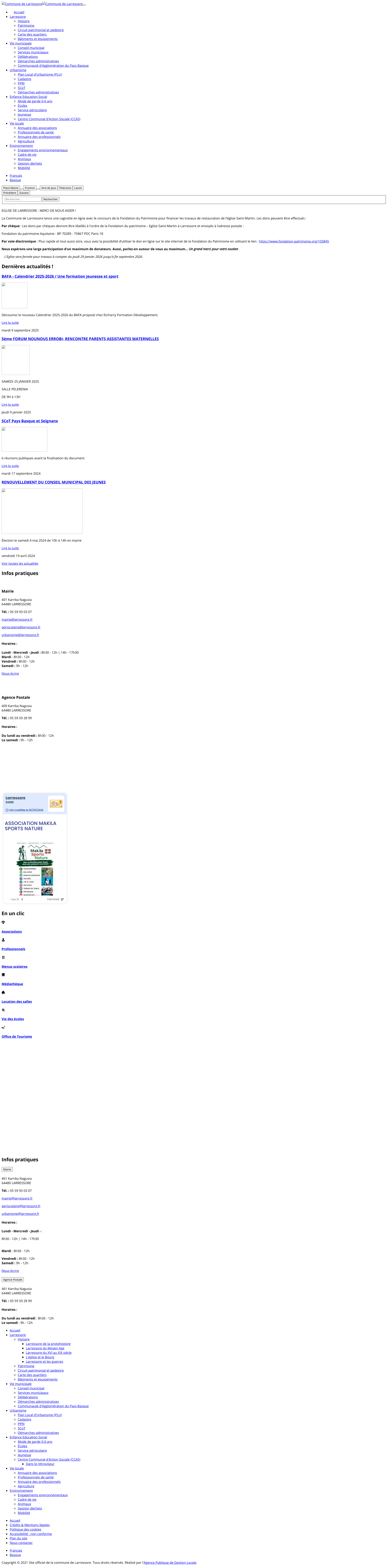Aperçu du site