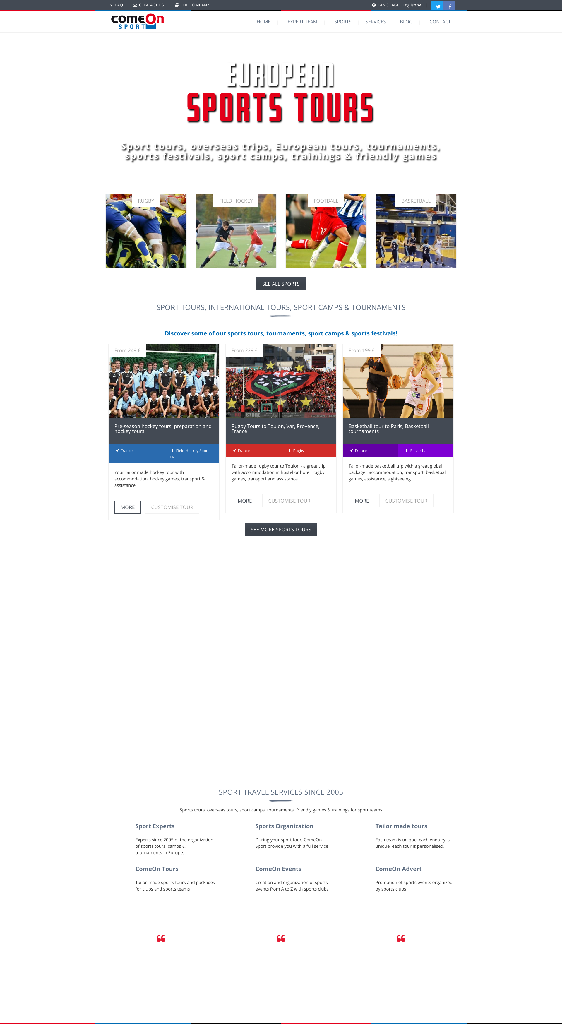 Aperçu du site