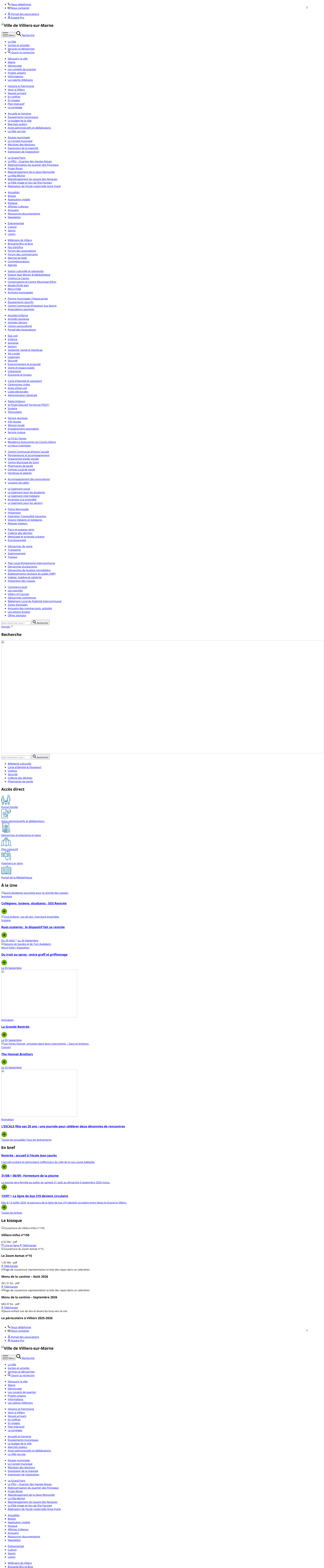 Aperçu du site