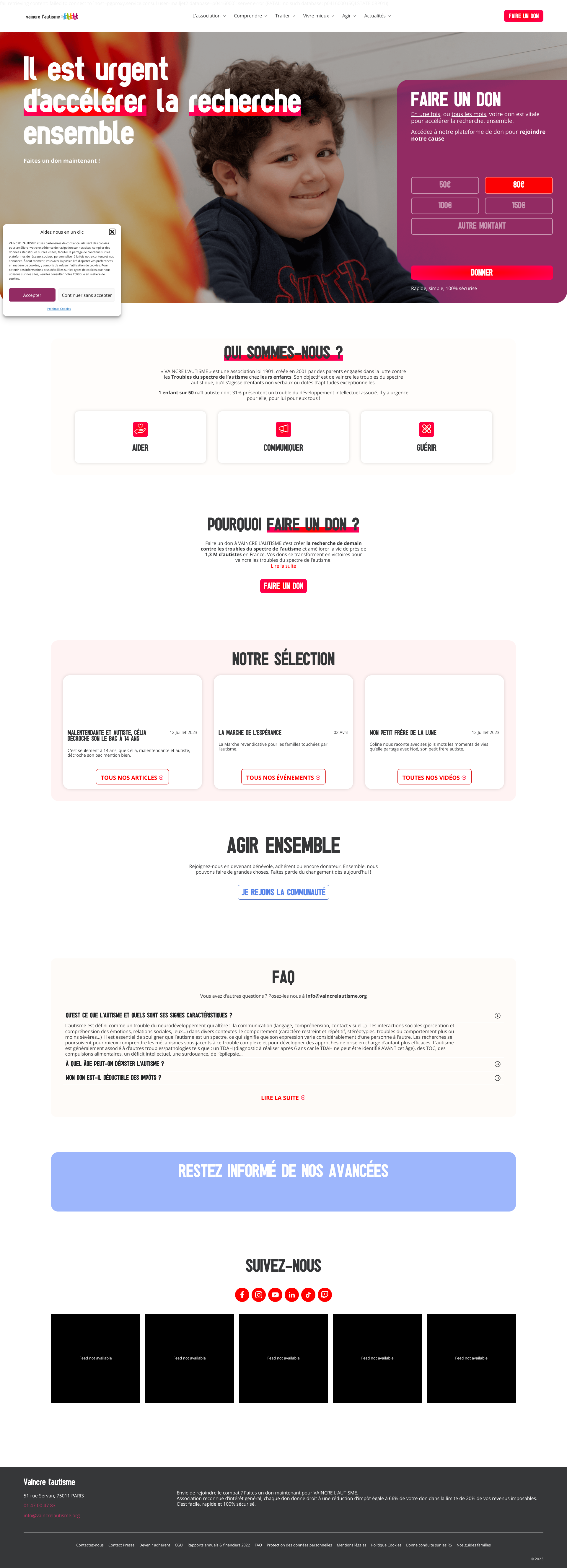 Aperçu du site