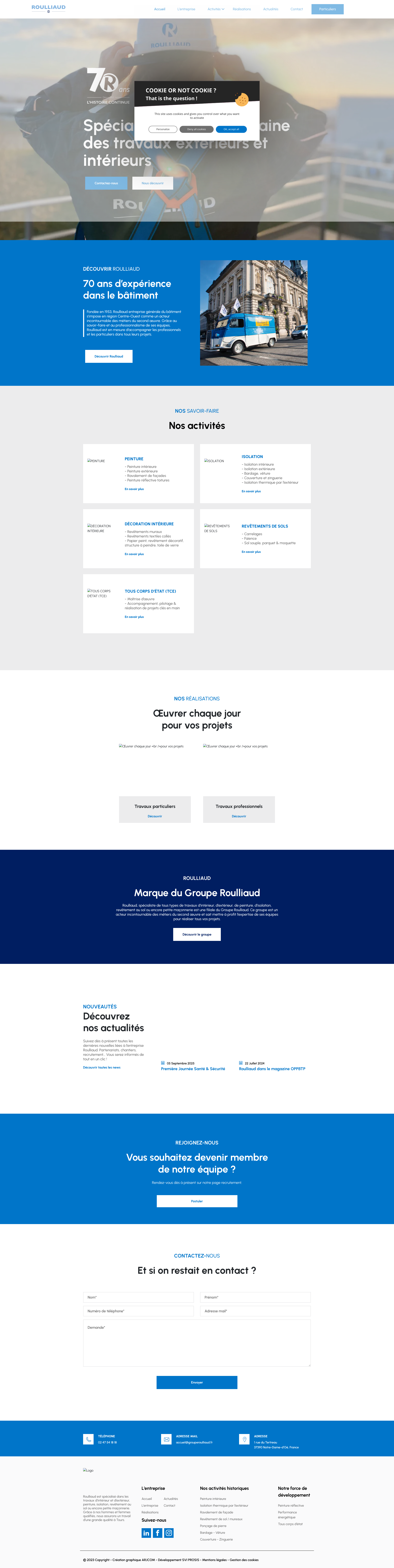 Aperçu du site