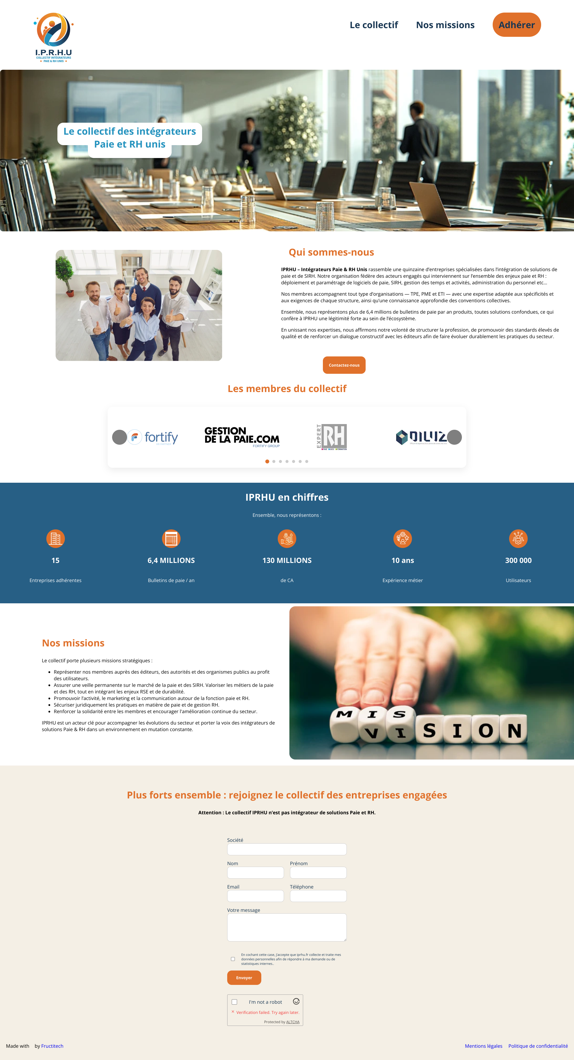 Aperçu du site