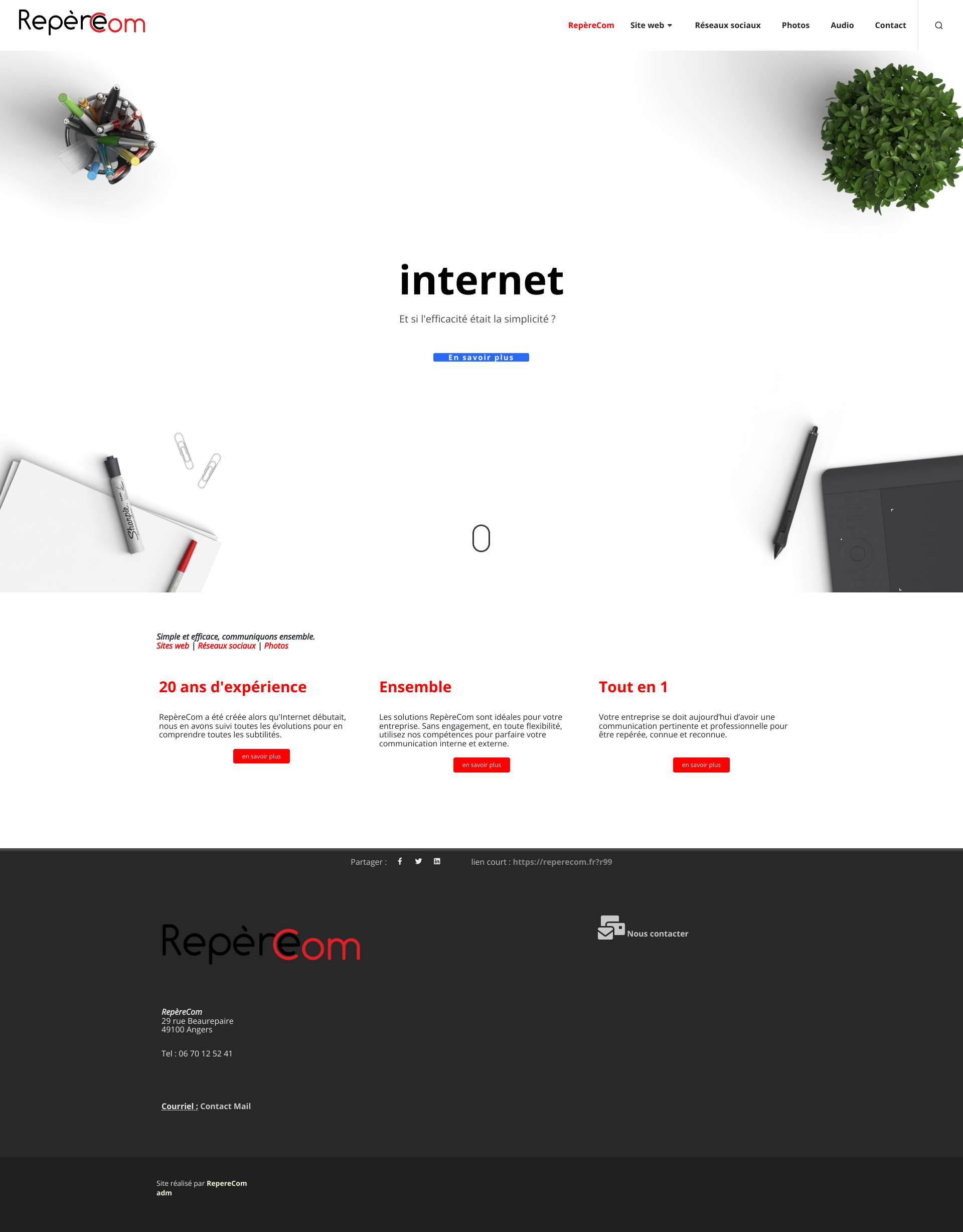 Aperçu du site