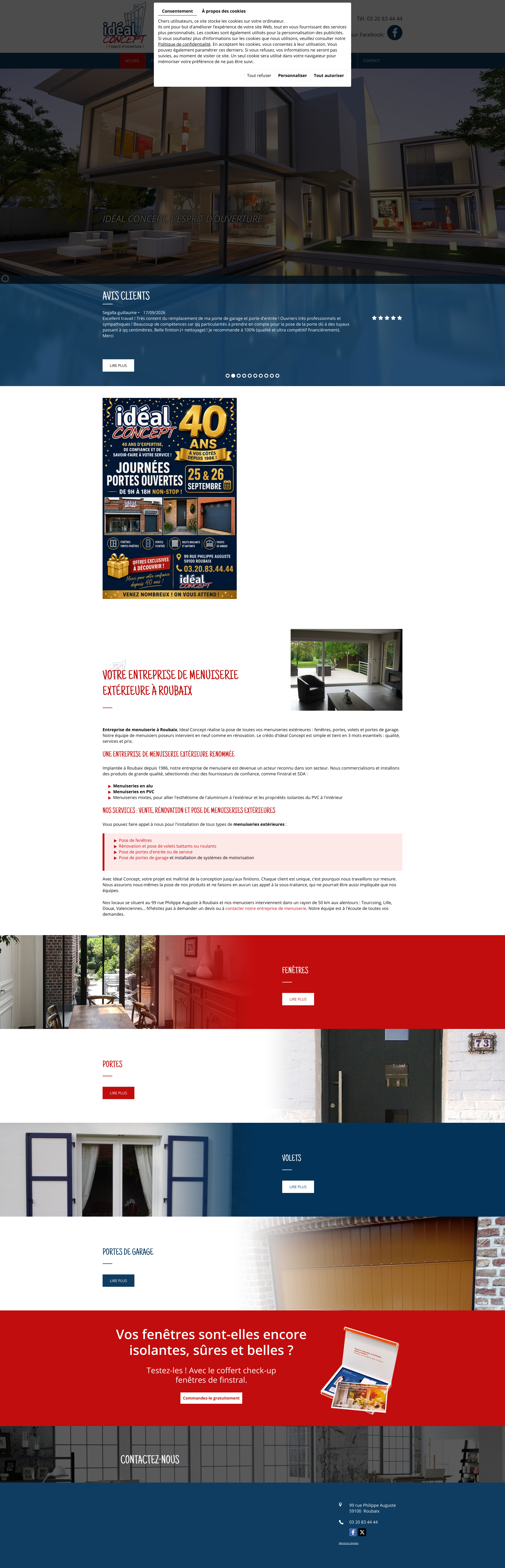 Aperçu du site