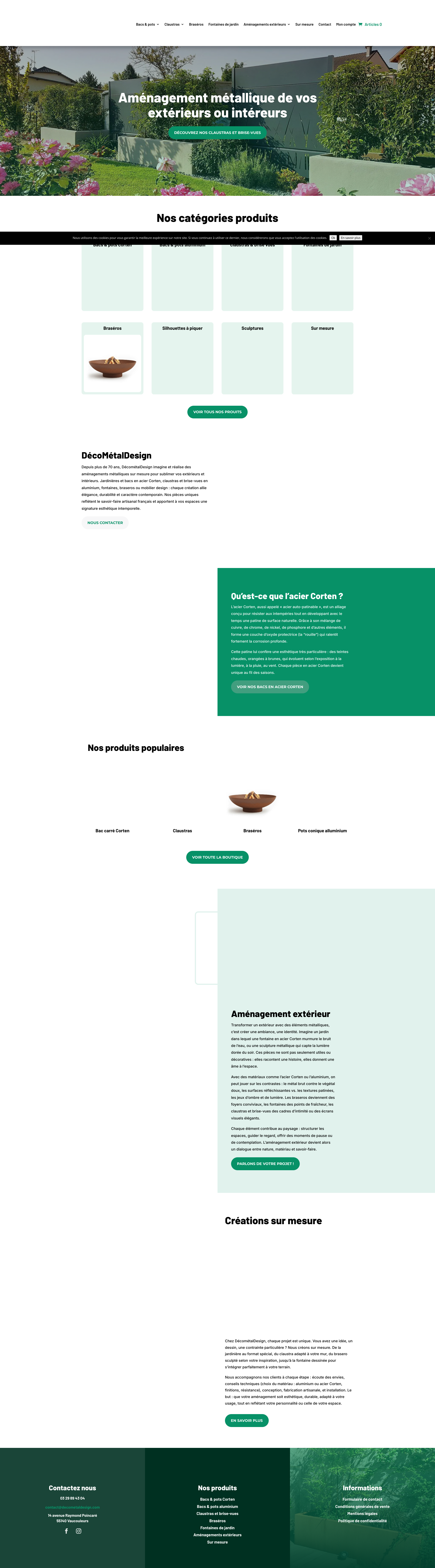 Aperçu du site