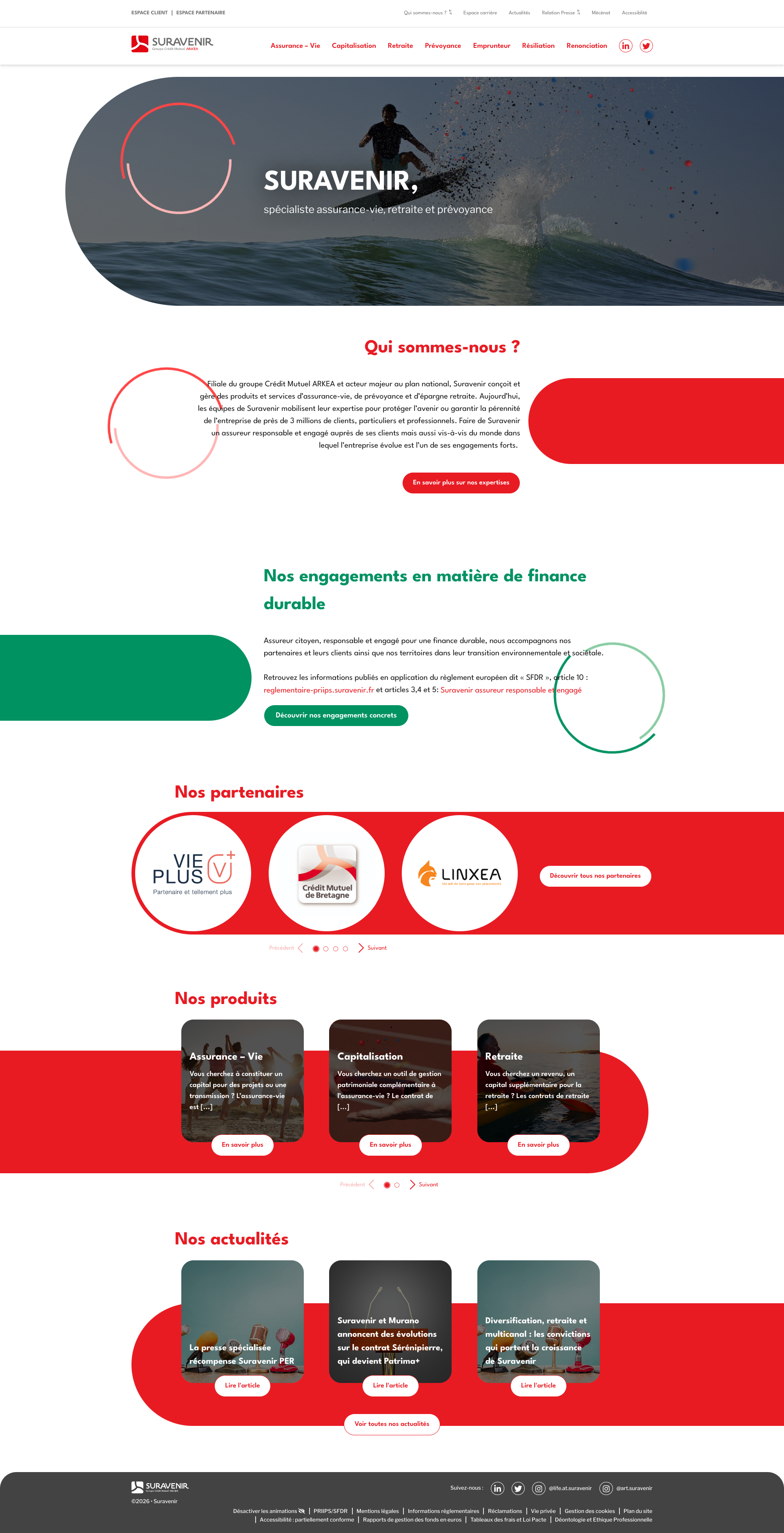 Aperçu du site