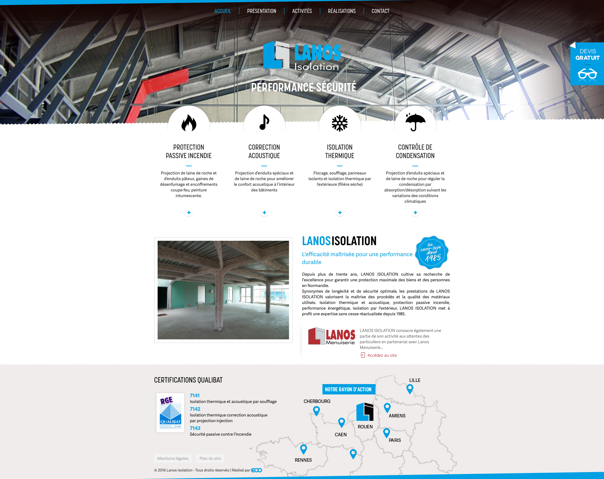 Aperçu du site