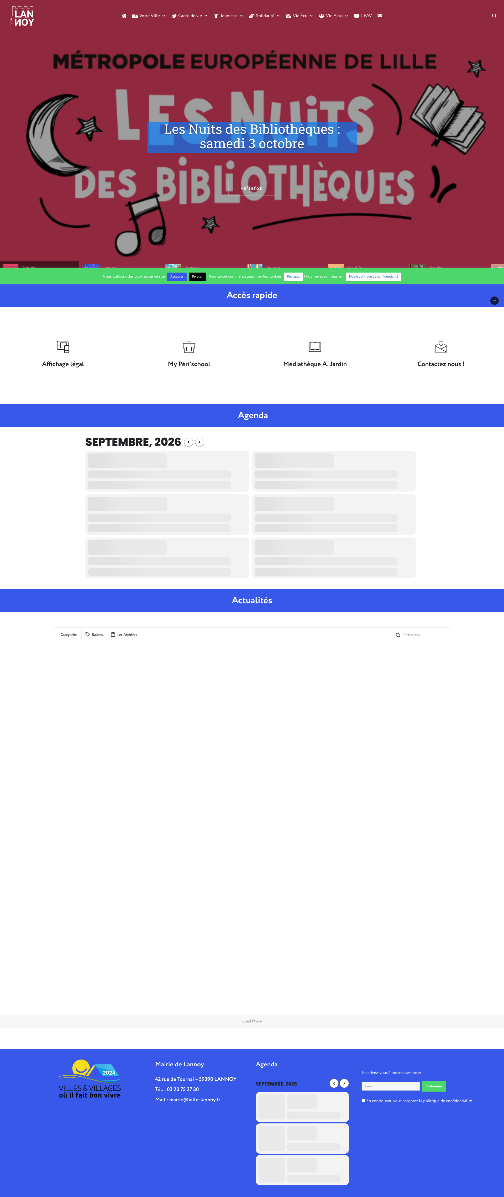Aperçu du site