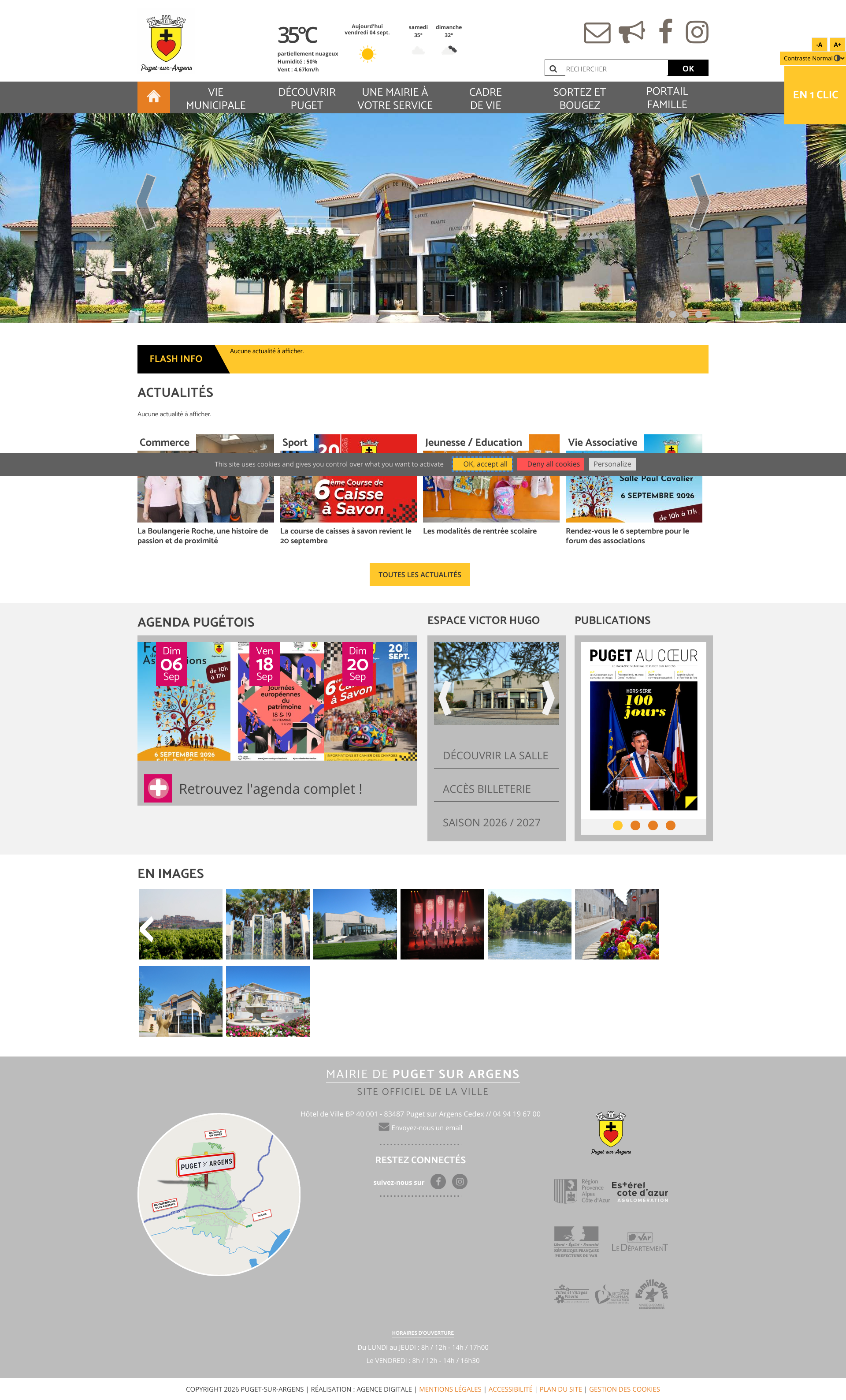 Aperçu du site
