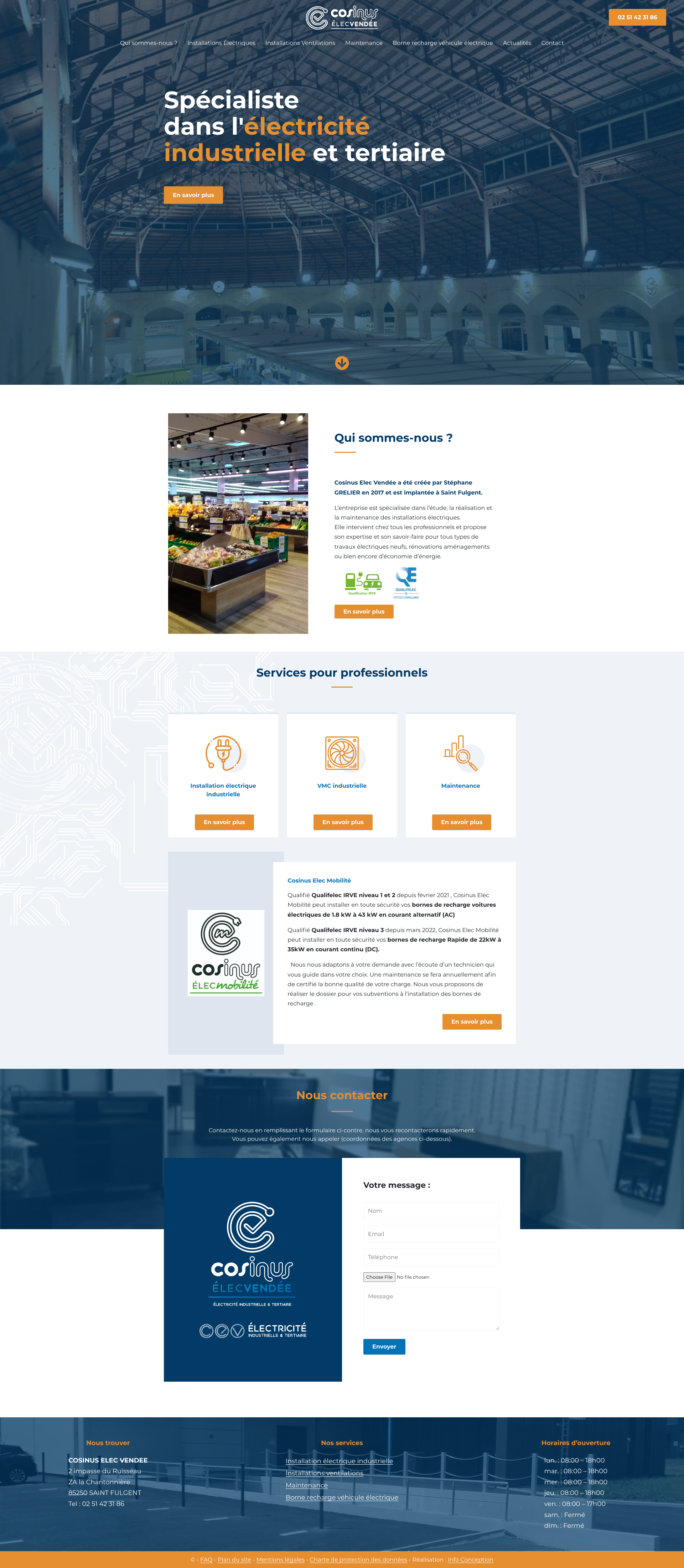 Aperçu du site