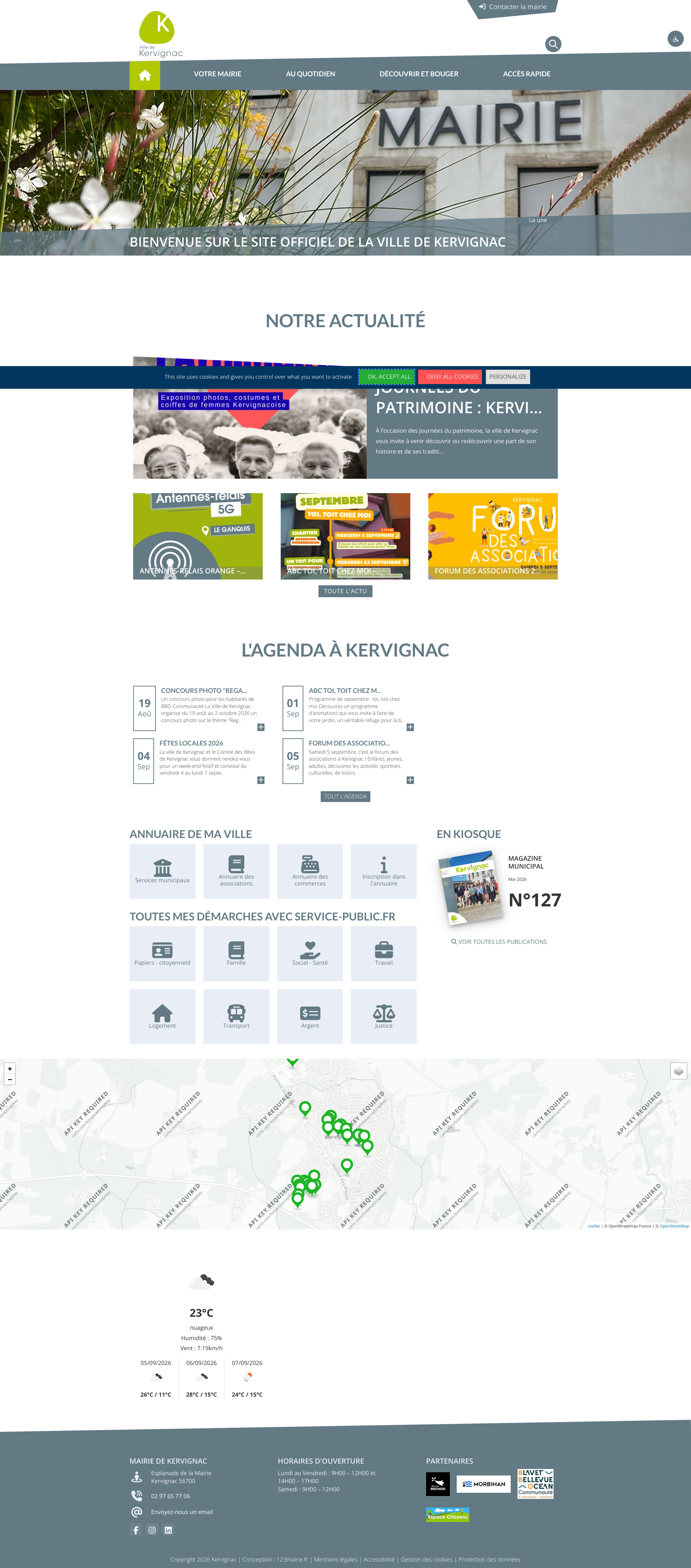 Aperçu du site