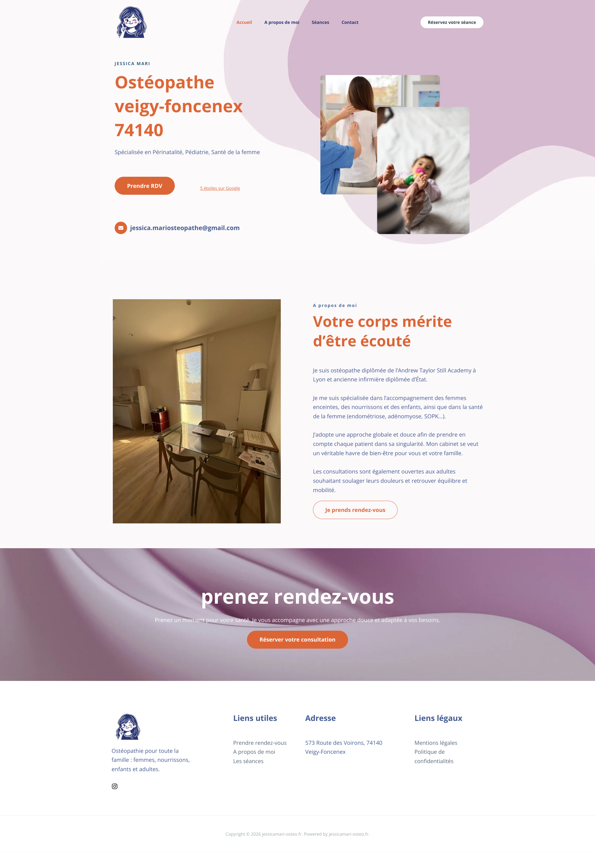 Aperçu du site