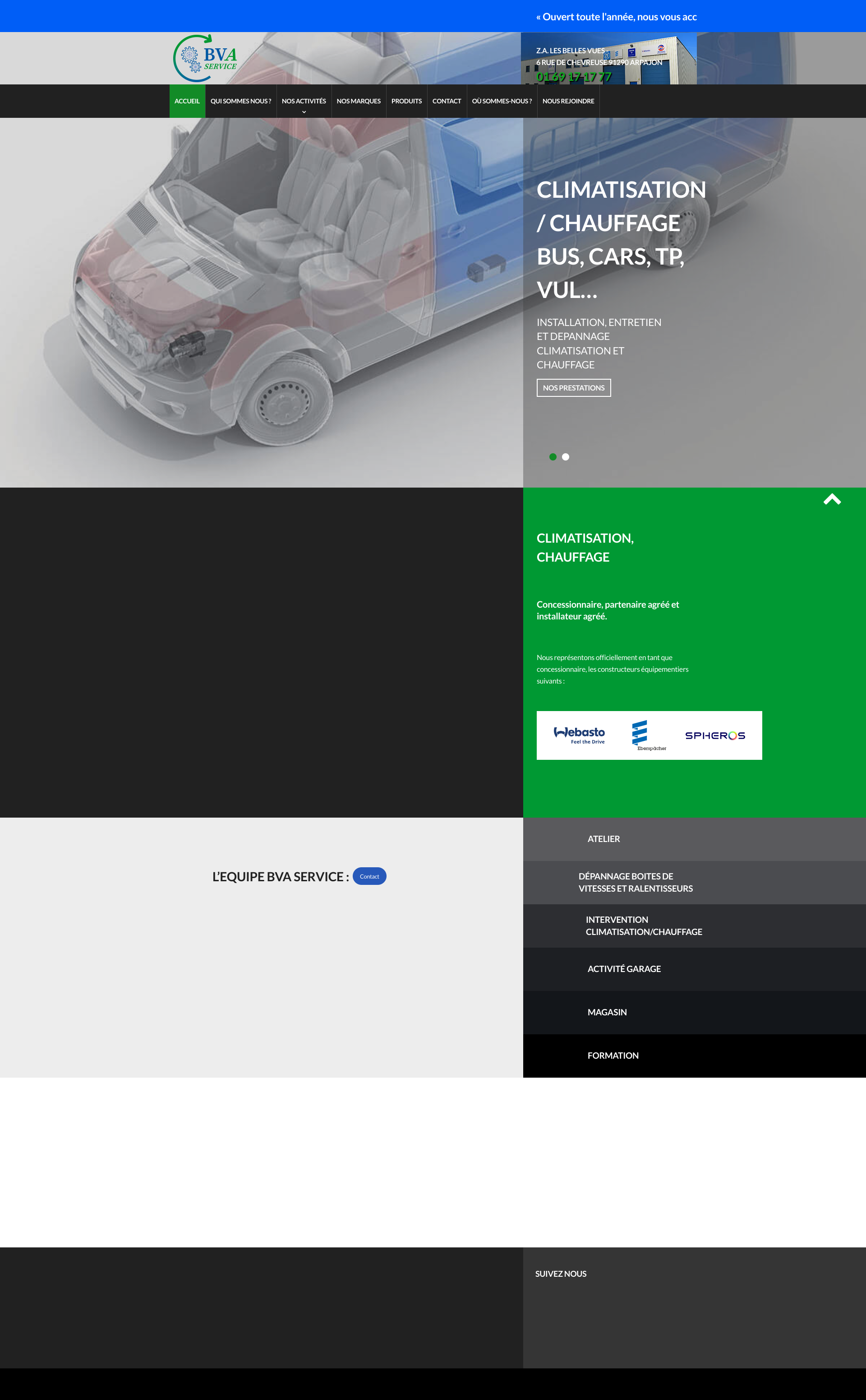 Aperçu du site