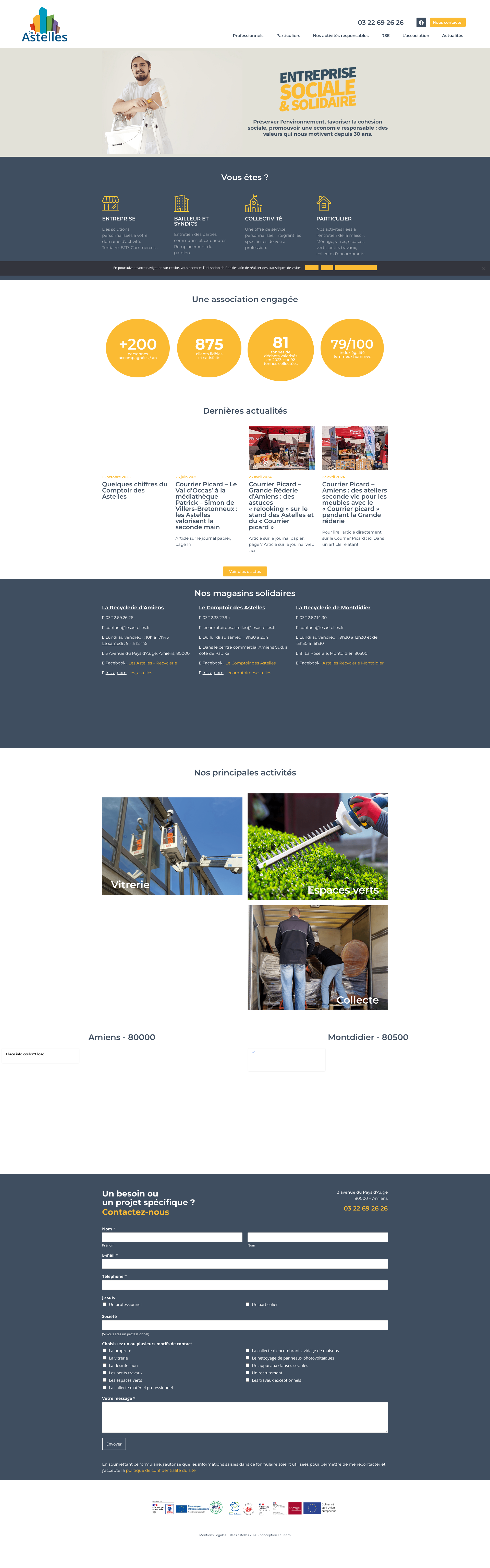 Aperçu du site