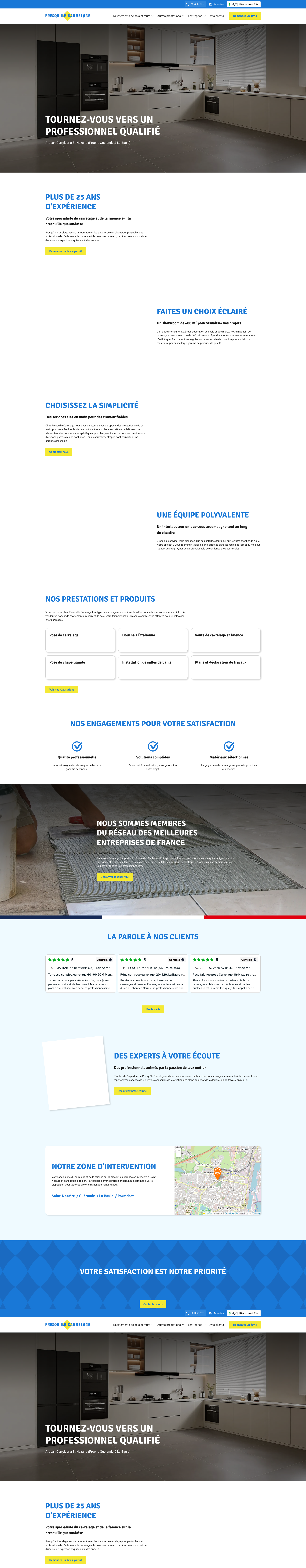 Aperçu du site