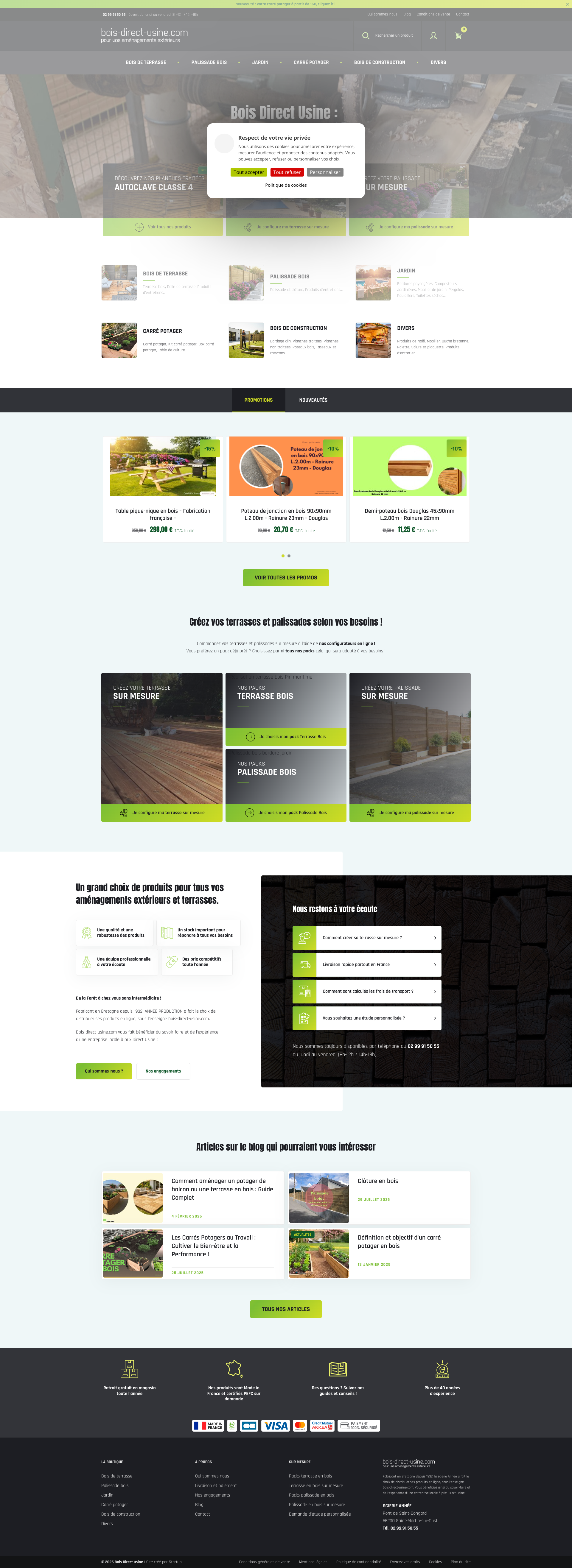 Aperçu du site
