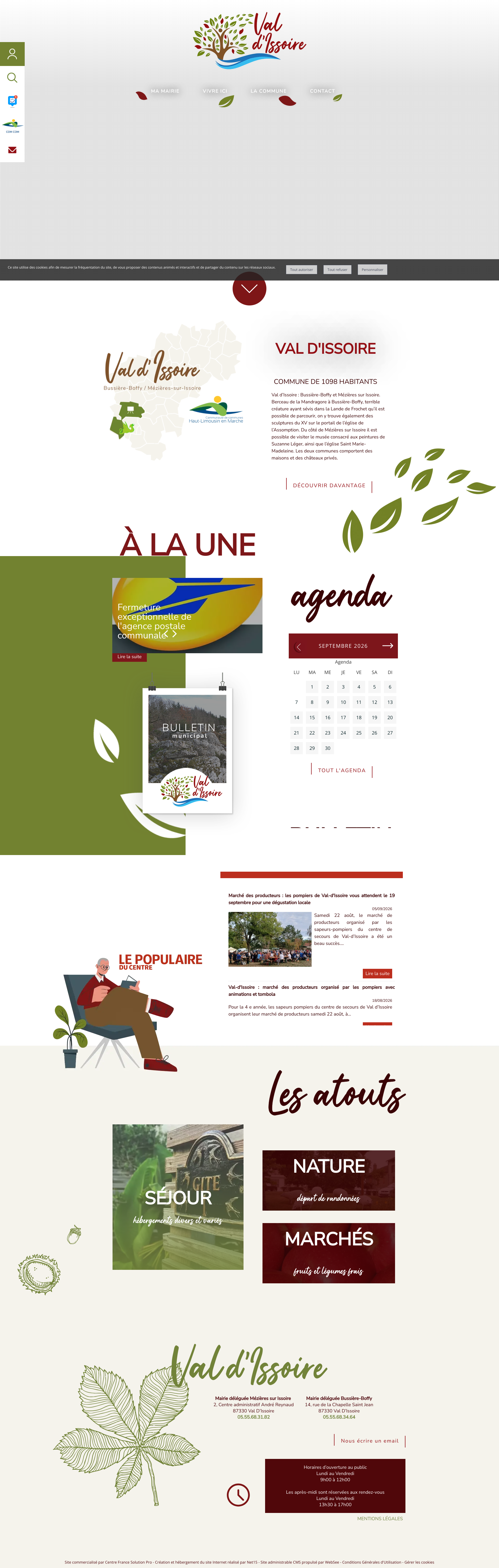 Aperçu du site
